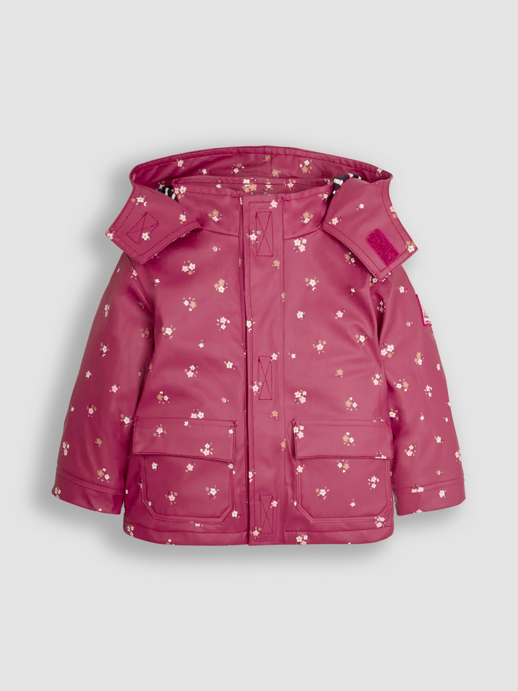 Pink Floral 3-In-1 Waterproof Jacket