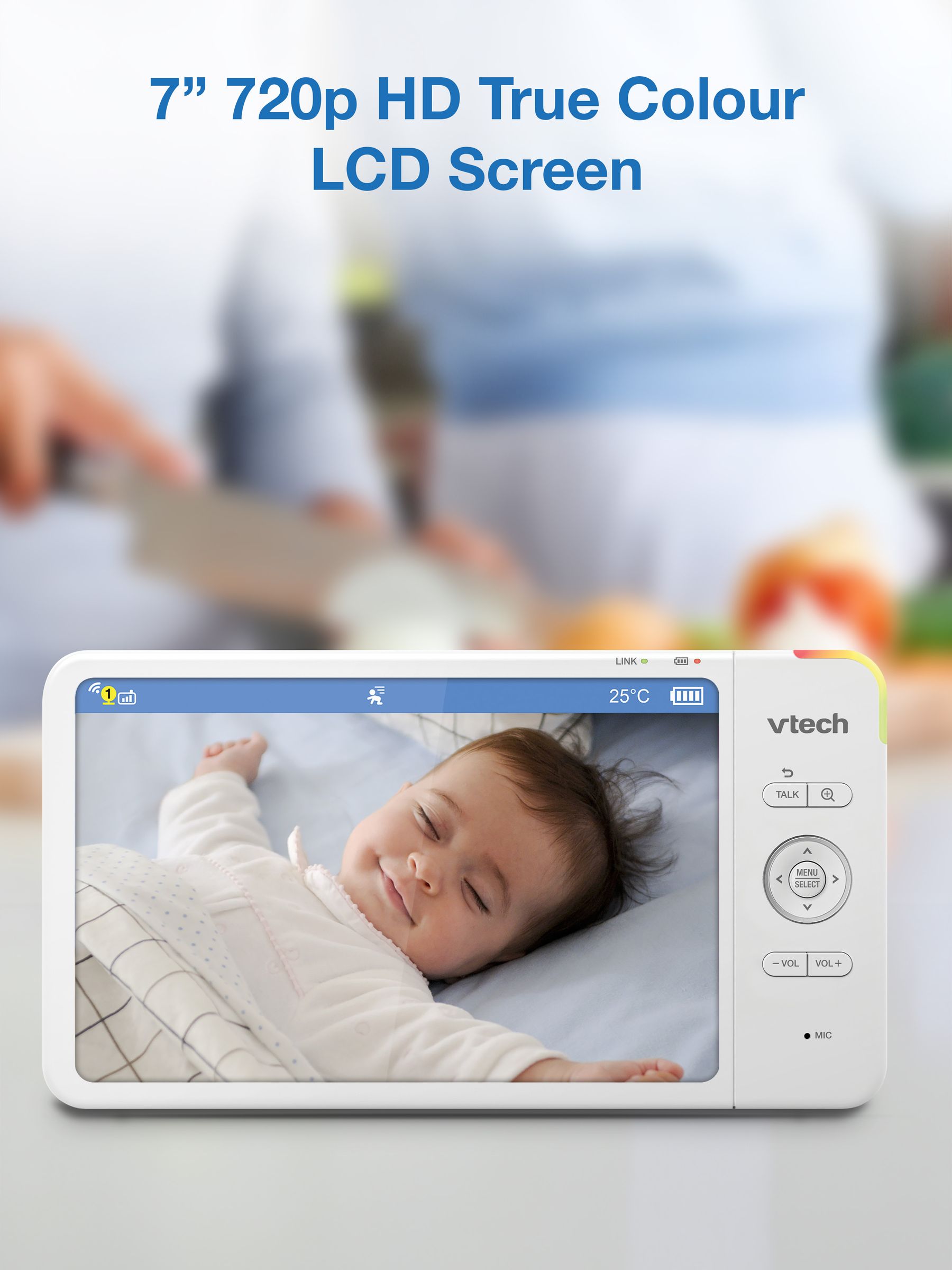 V-Tech WM7367HD 7Inch Video Baby Monitor