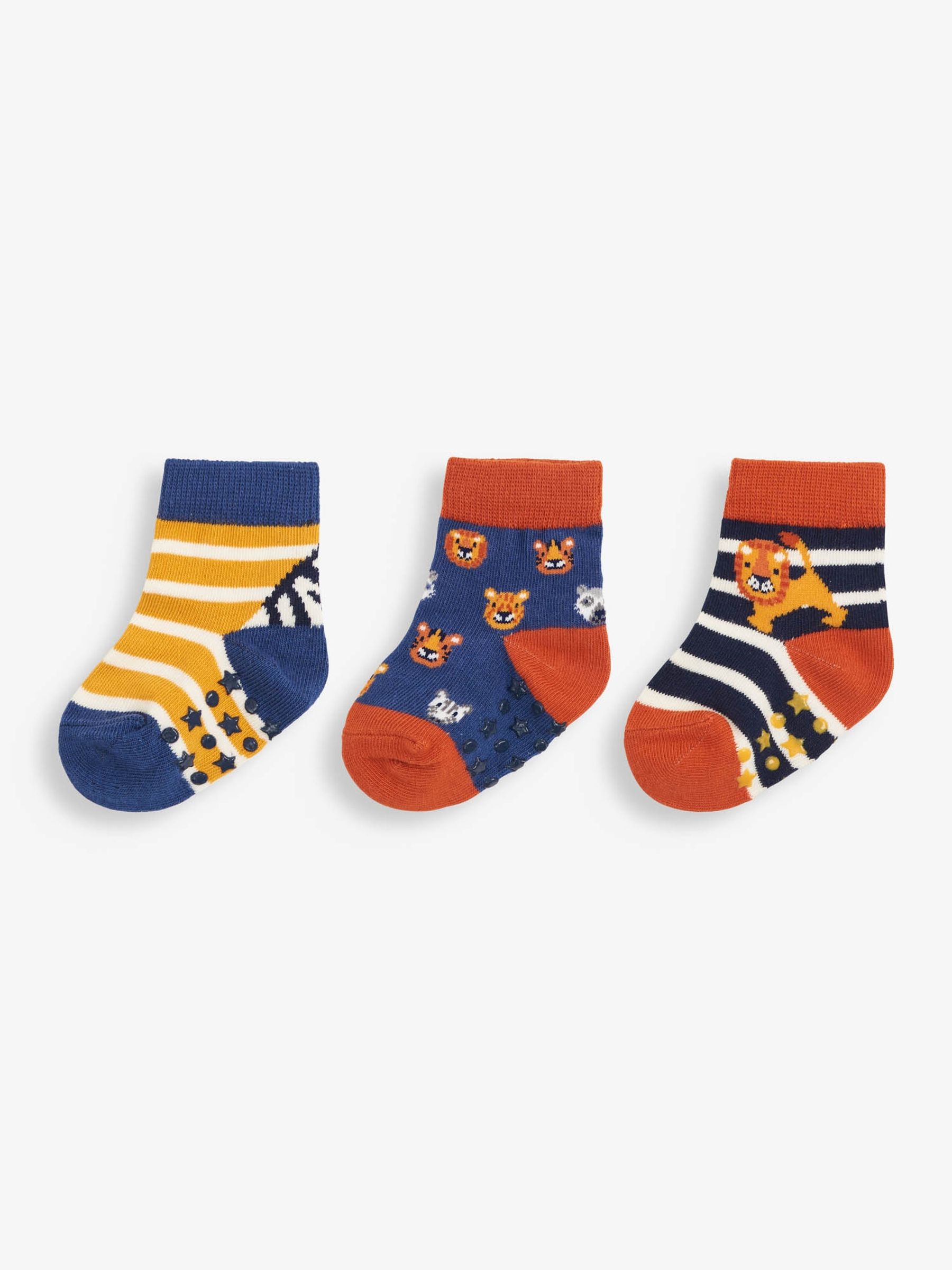 Blue 3-Pack Safari Socks