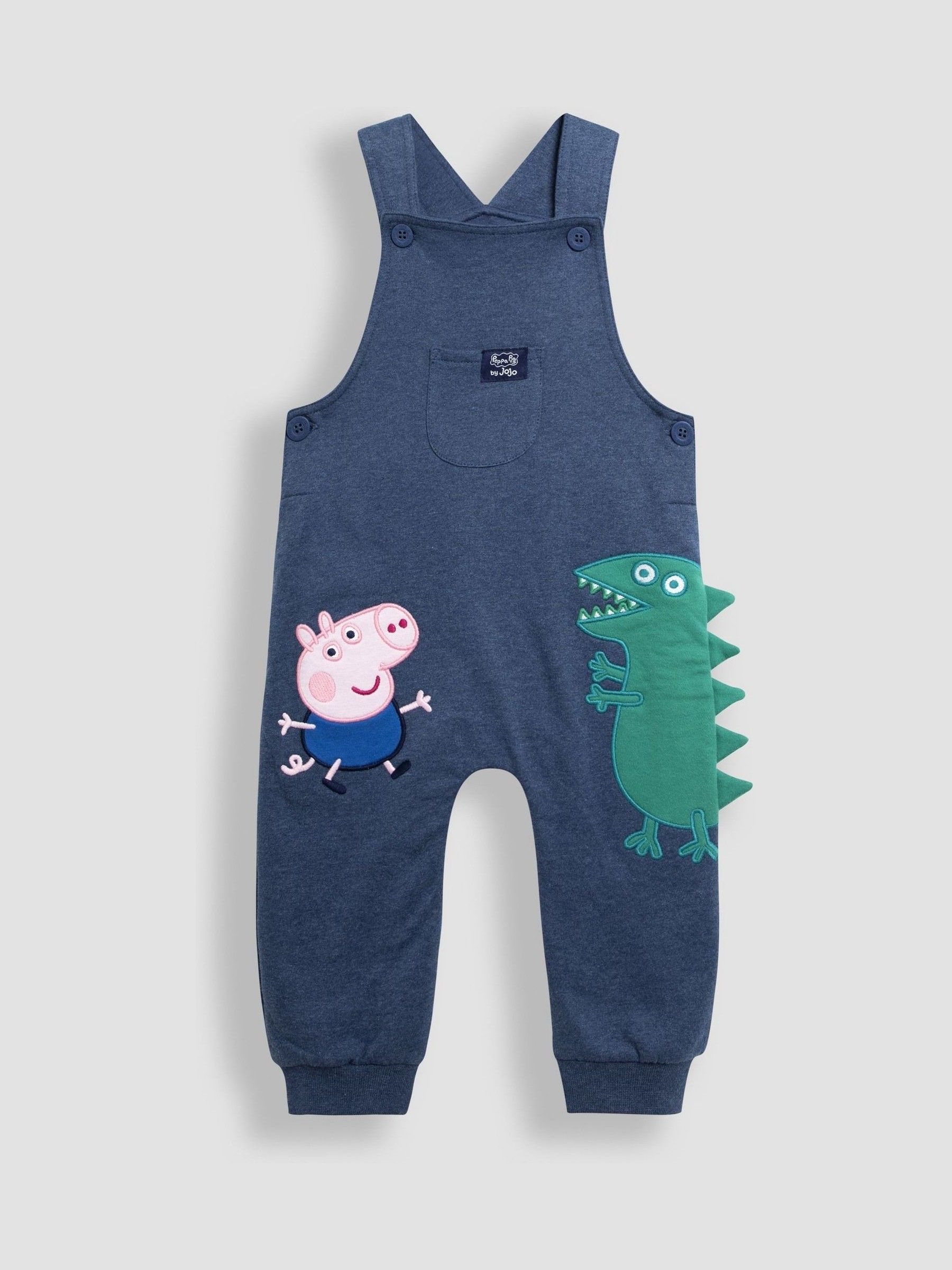 Denim Pepper Pig Printed Top & Dungarees Set