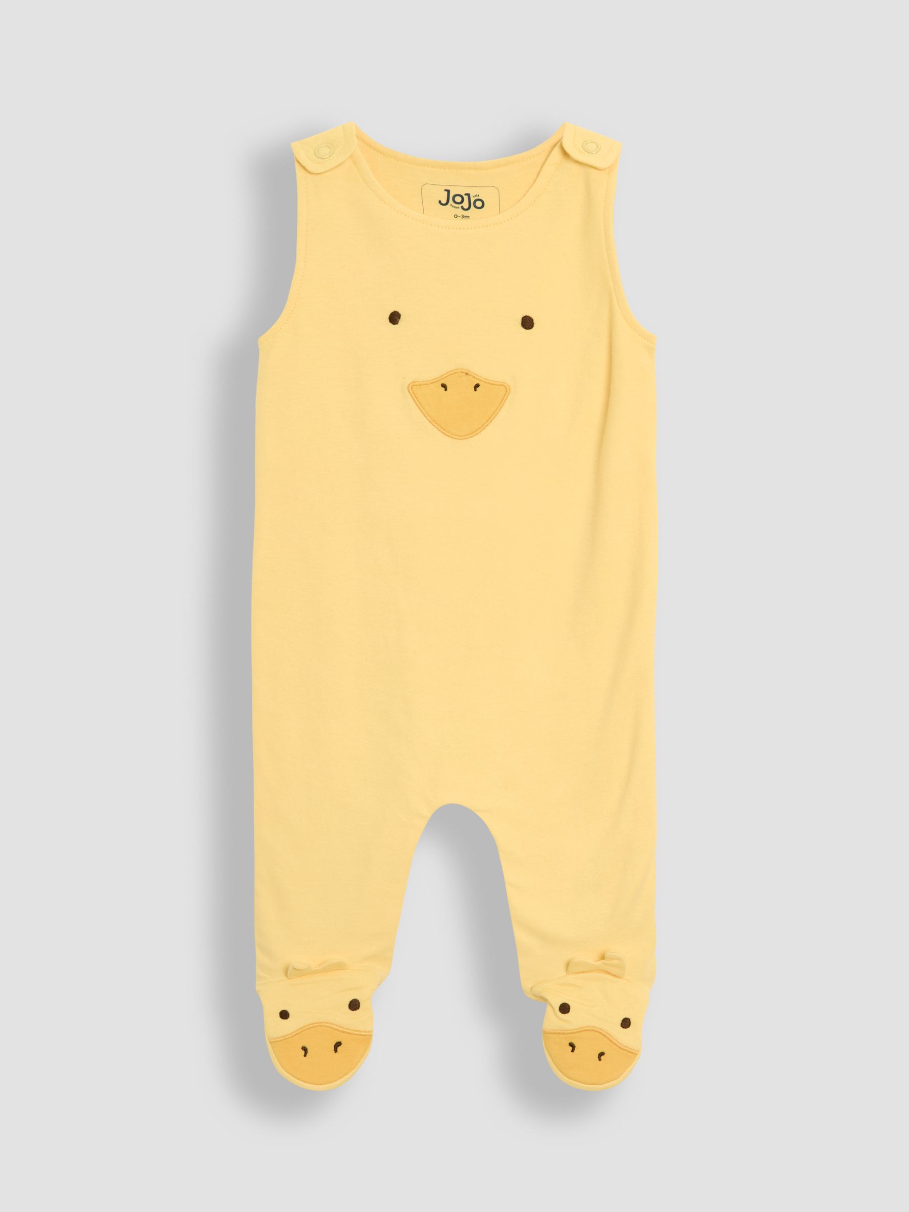 Yellow Footed Dungarees Set 3 Piece