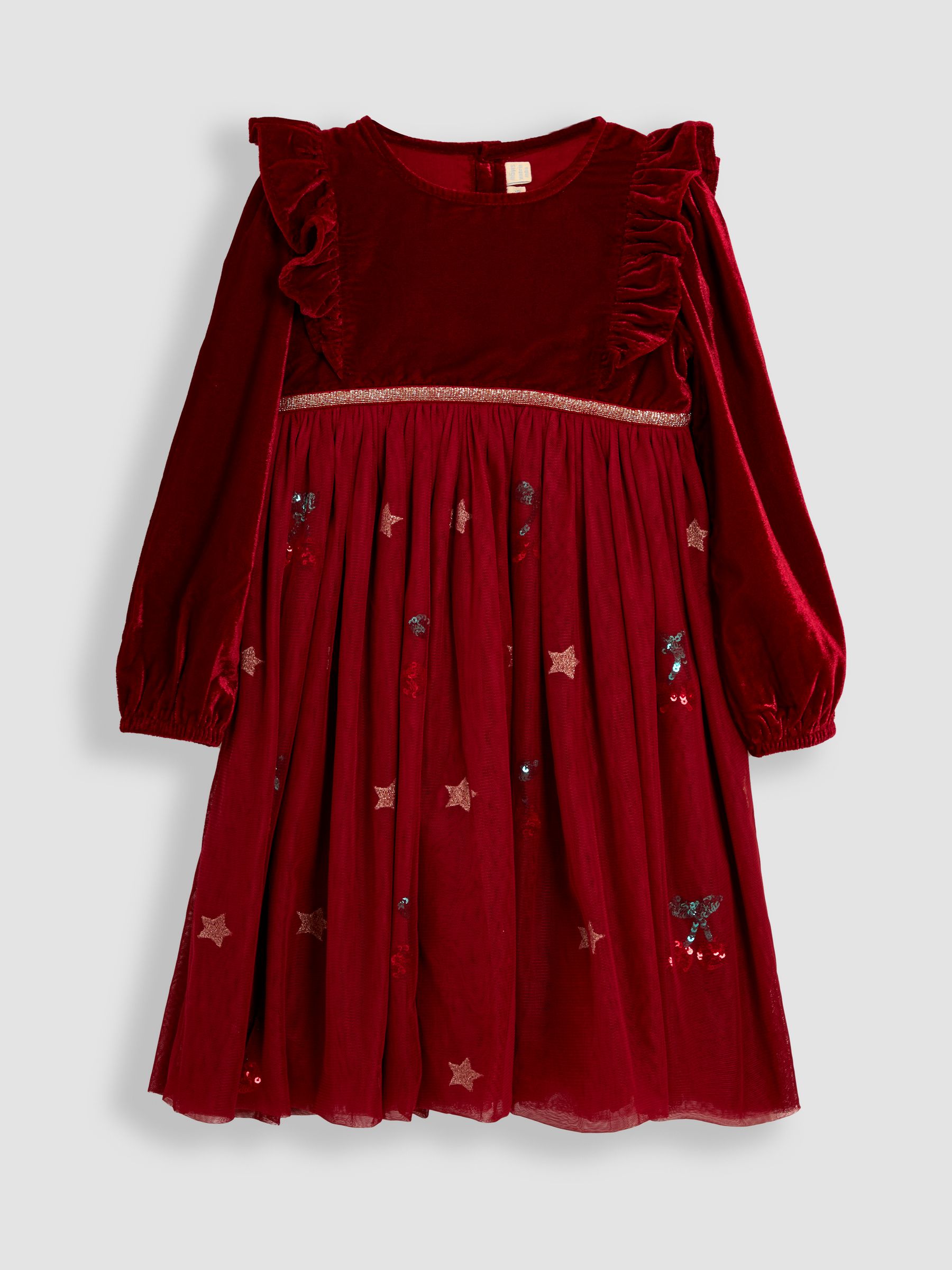 Red Cherry Sequin Party Dress