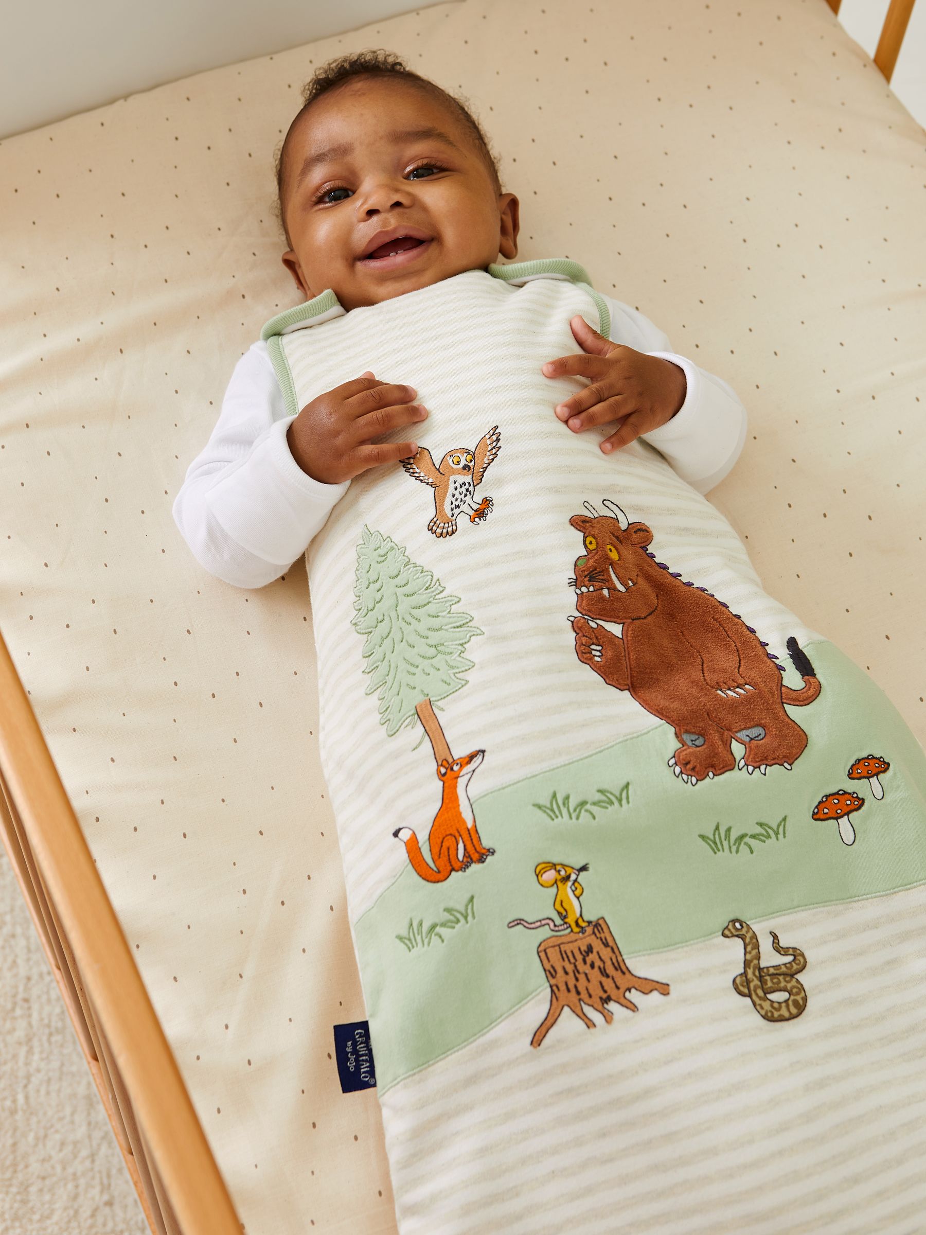 Khaki The Gruffalo Appliqué Baby Sleeping Bag