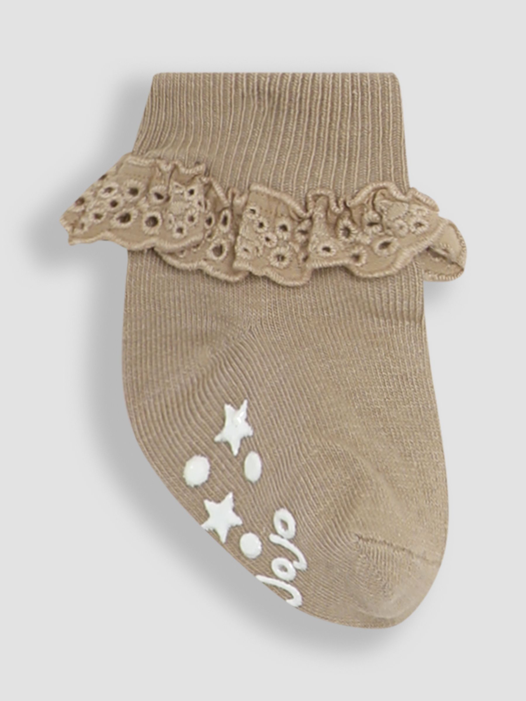 Natural Frill Socks 3 Pack