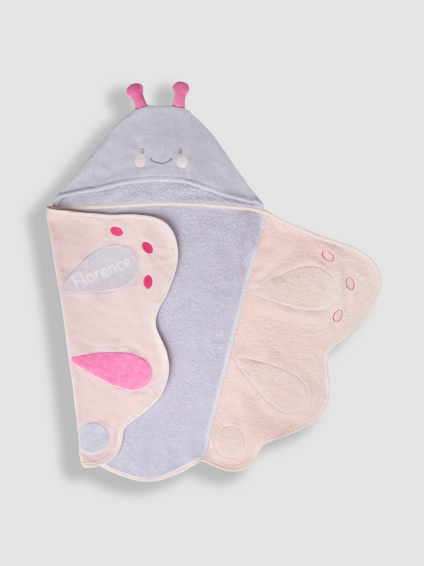 Personalised Butterfly Hooded Towel