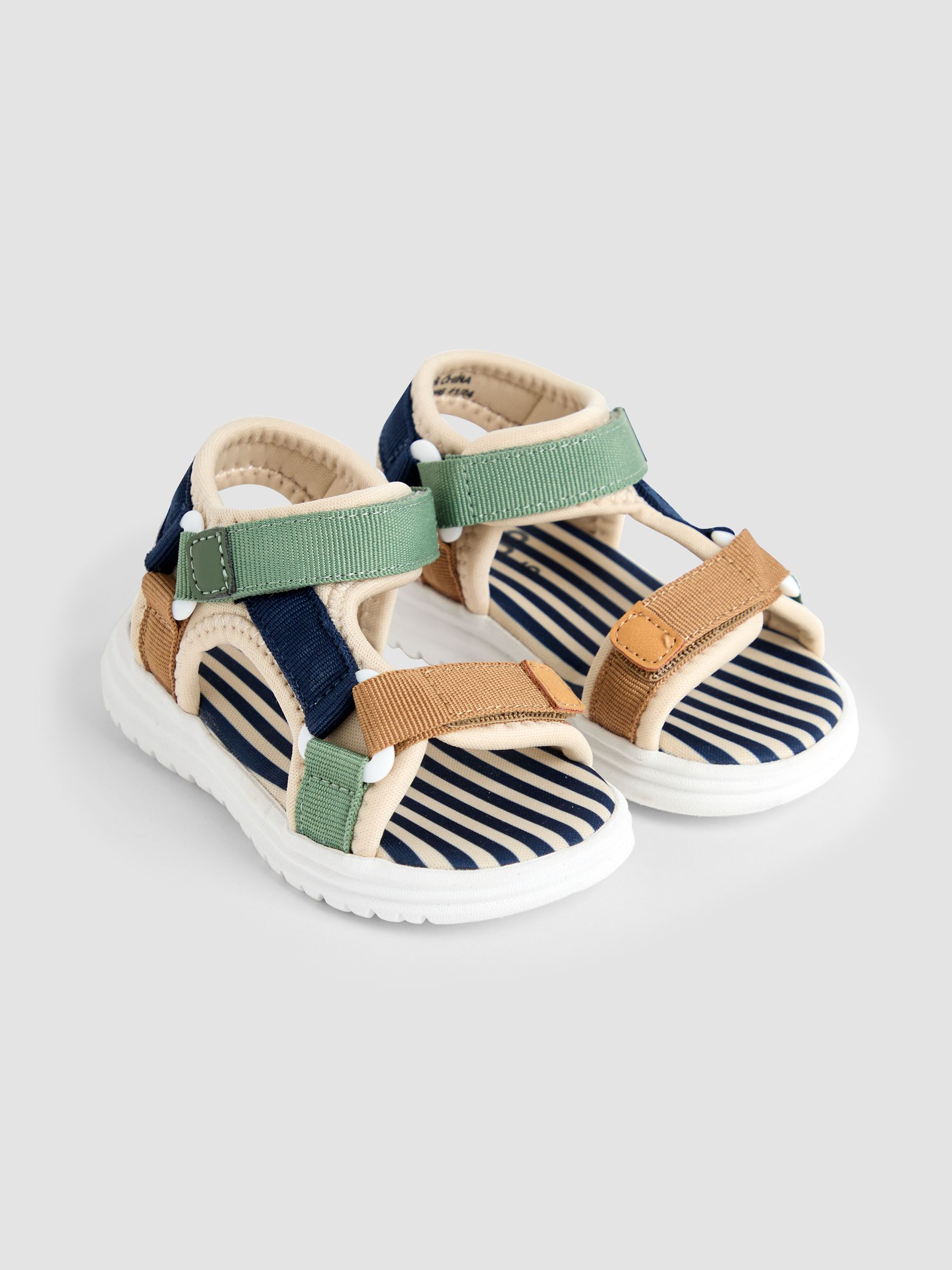 Stone Adjustable Strap Sandals