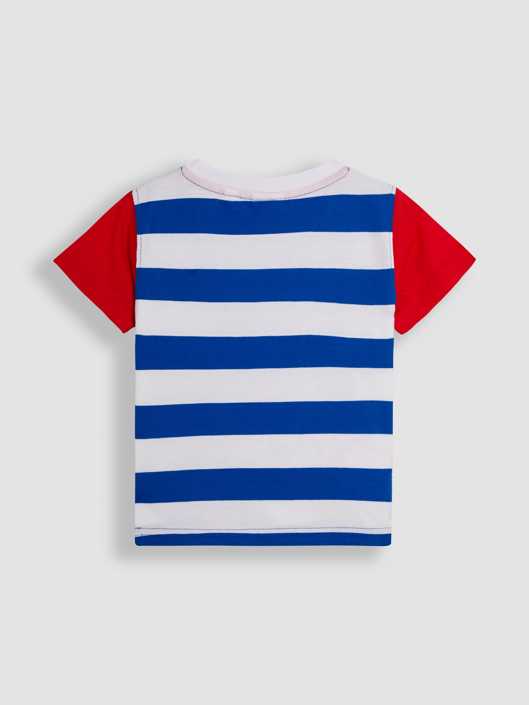 Blue Red Arrows Appliqué Stripe T-Shirt