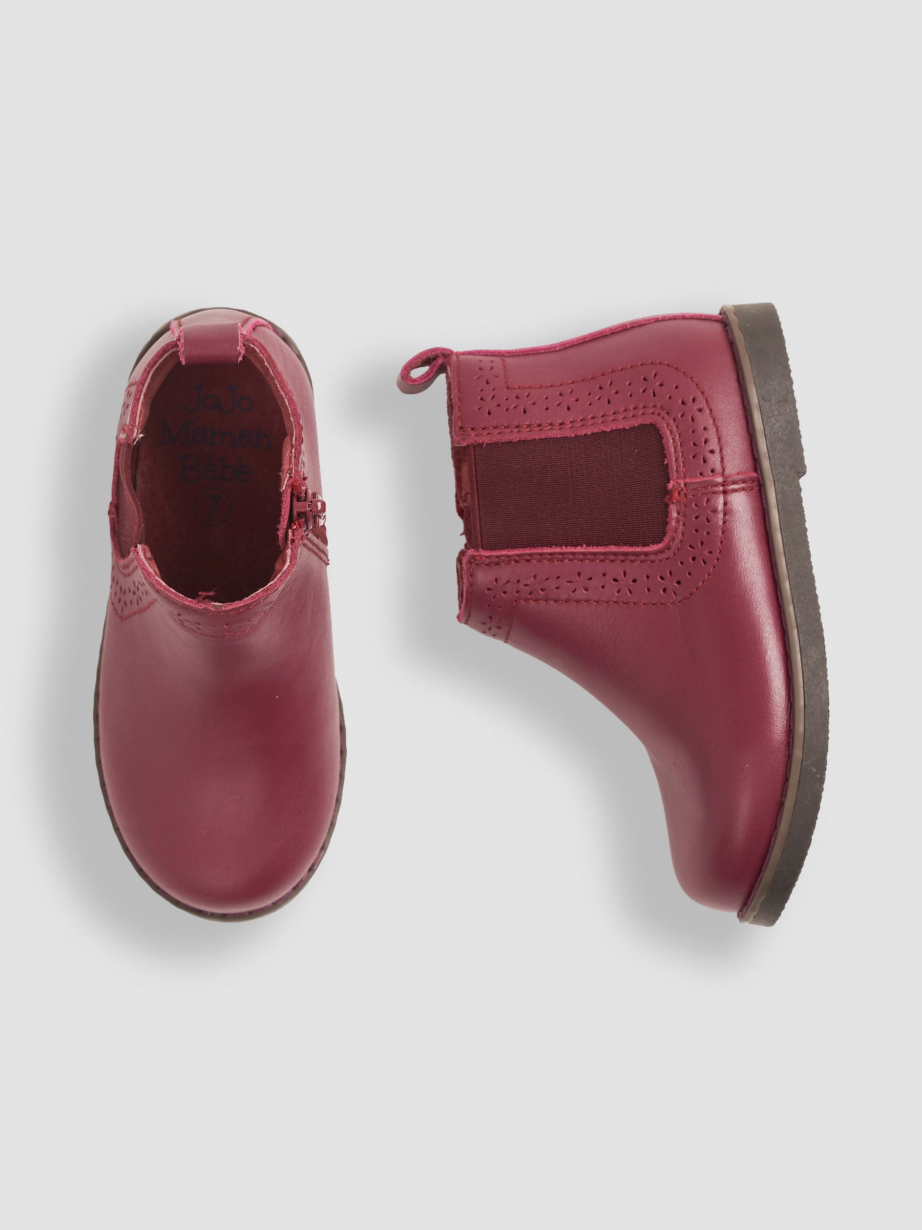 Brown Pretty Leather Chelsea Boots