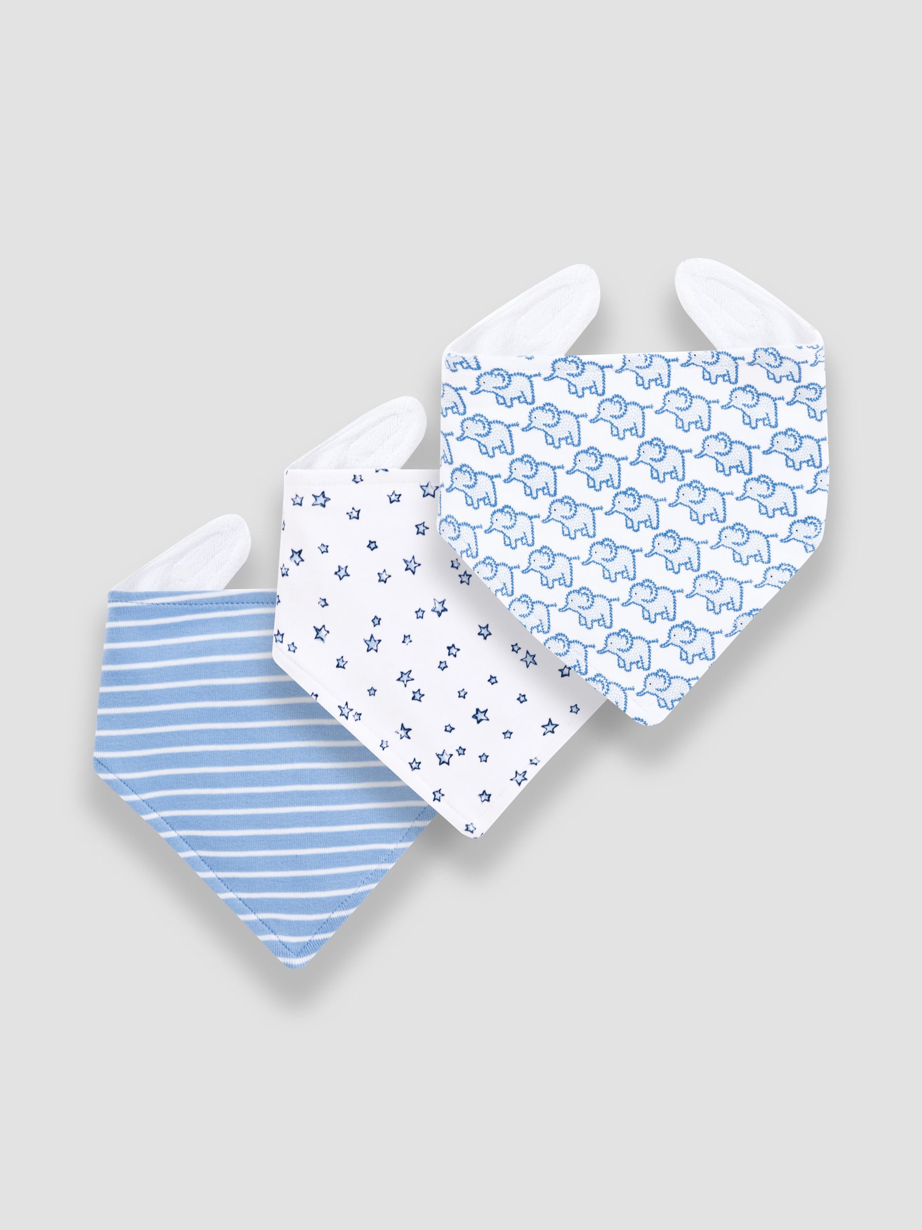 Baby Pink 3-Pack Cotton Baby Dribble Bibs
