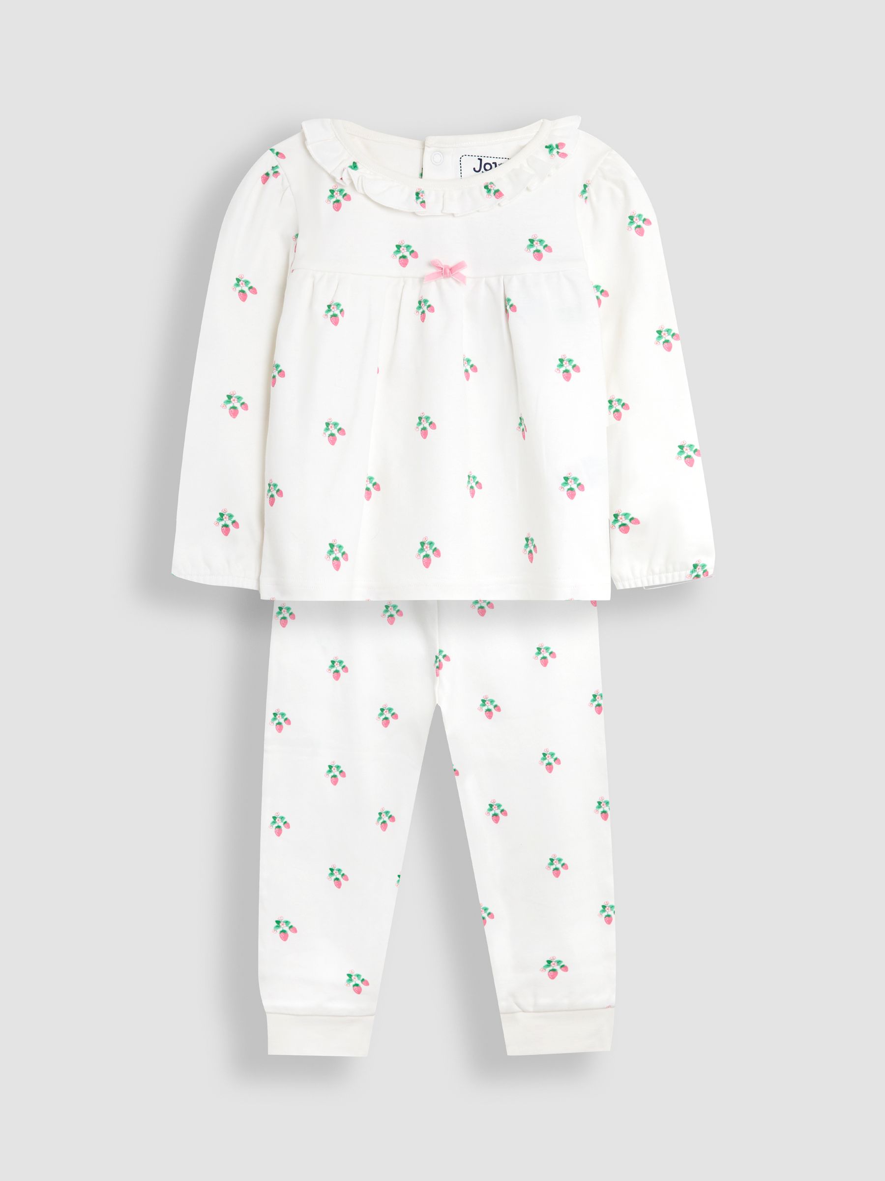 Cream Long Jersey Pyjamas