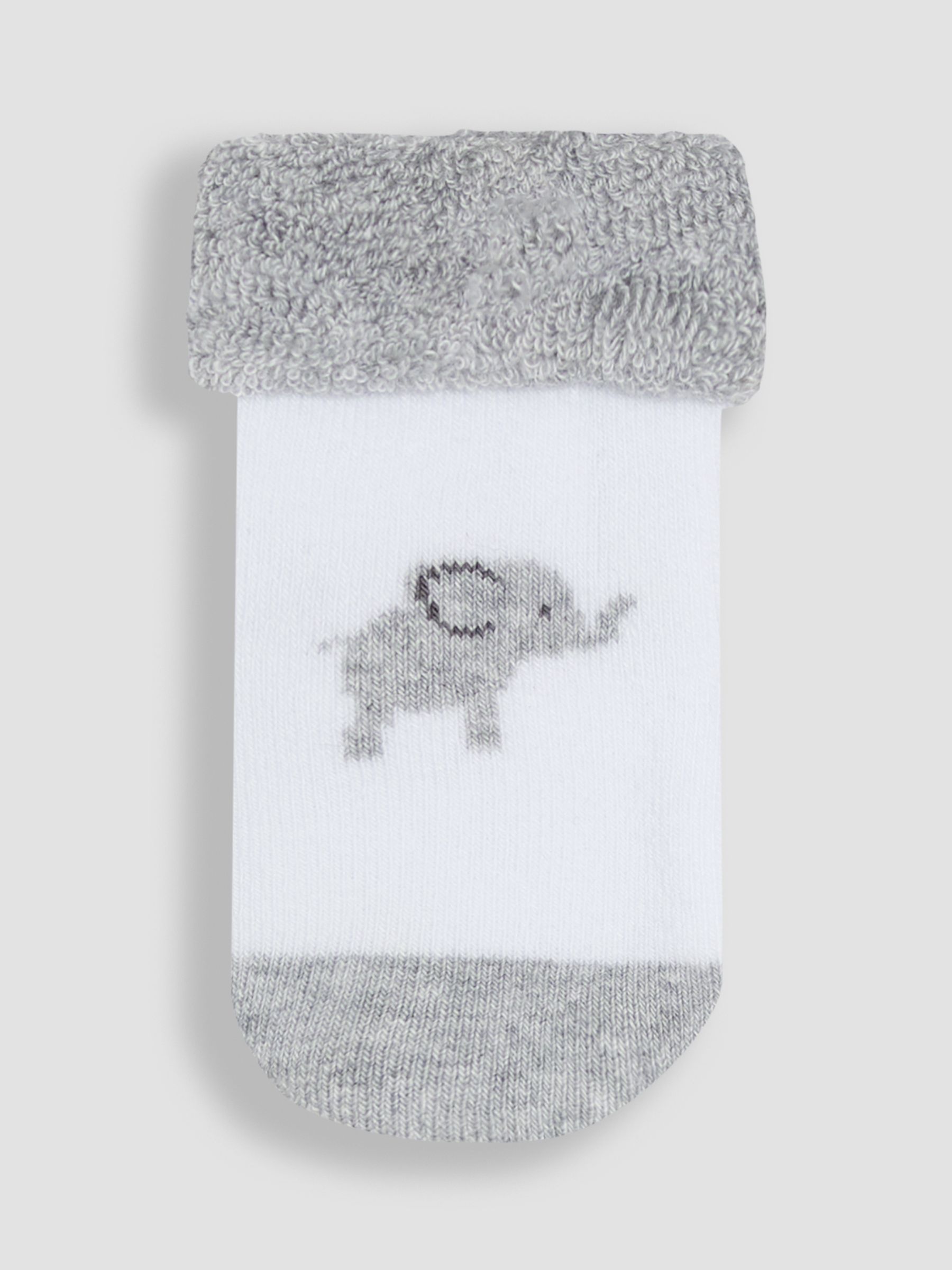 Grey 2-Pack Born In 2025 Baby Socks