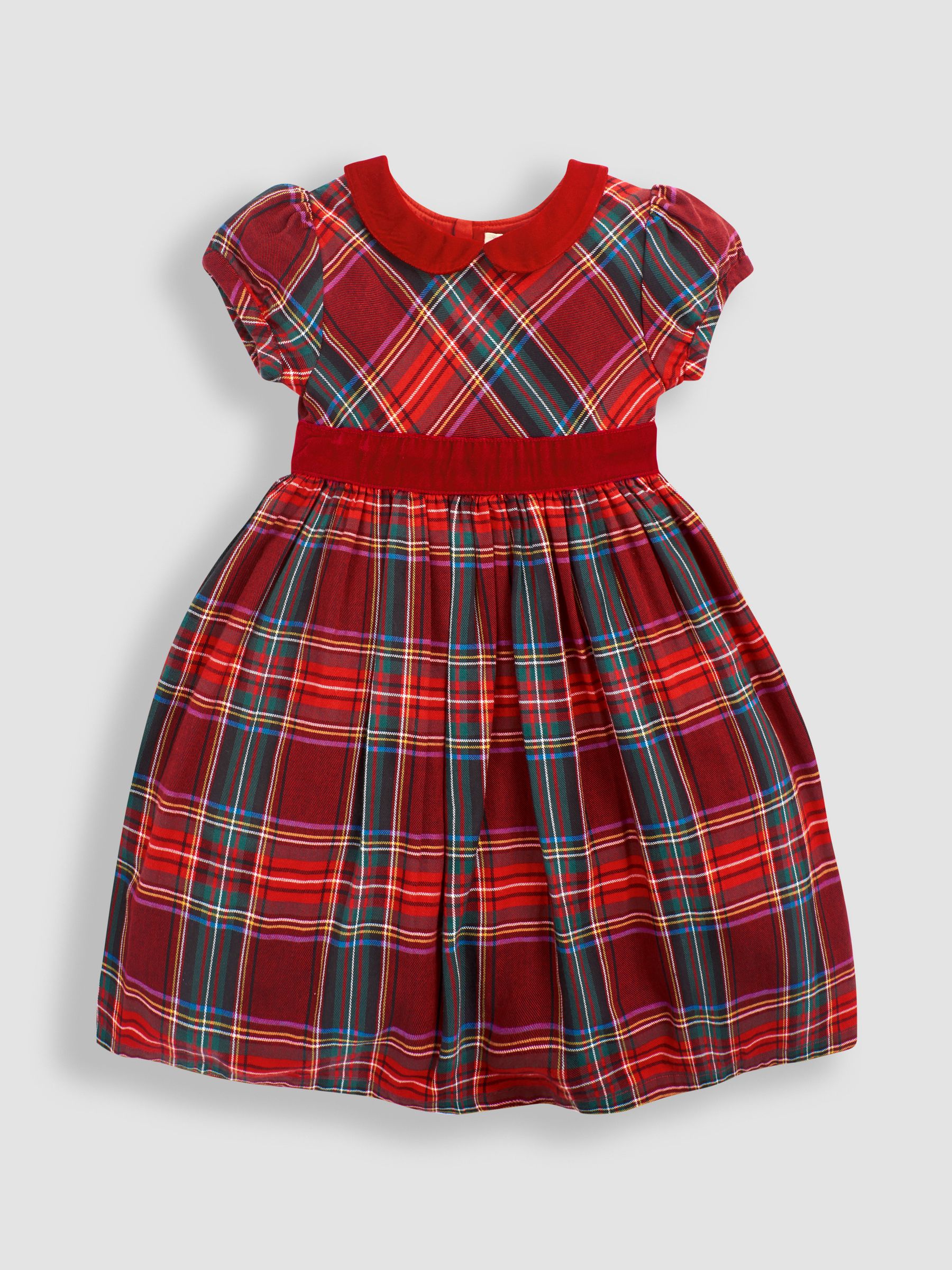 Classic Red Tartan Party Dress