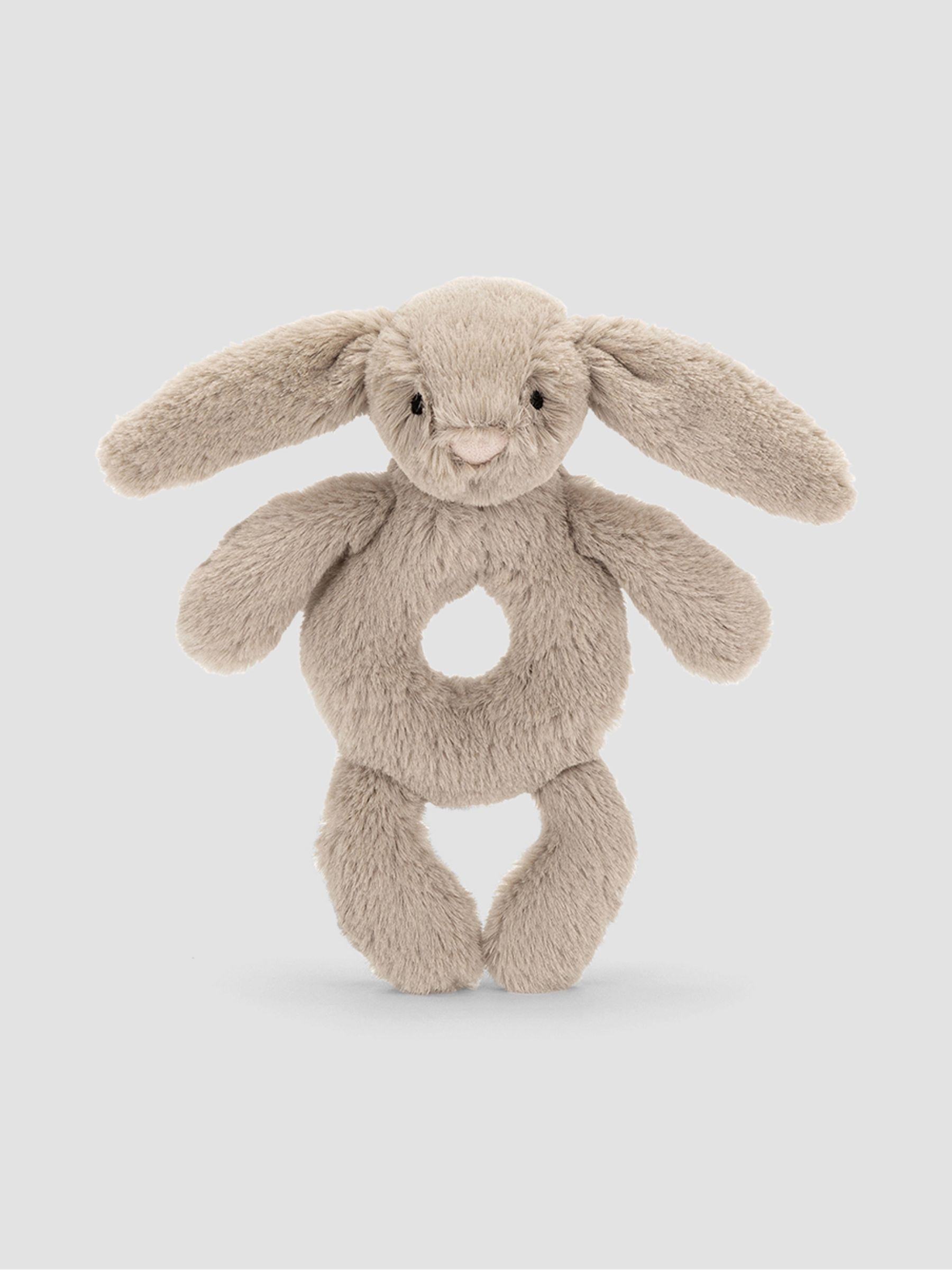 Blush Pink Jellycat Bashful Bunny Ring Rattle