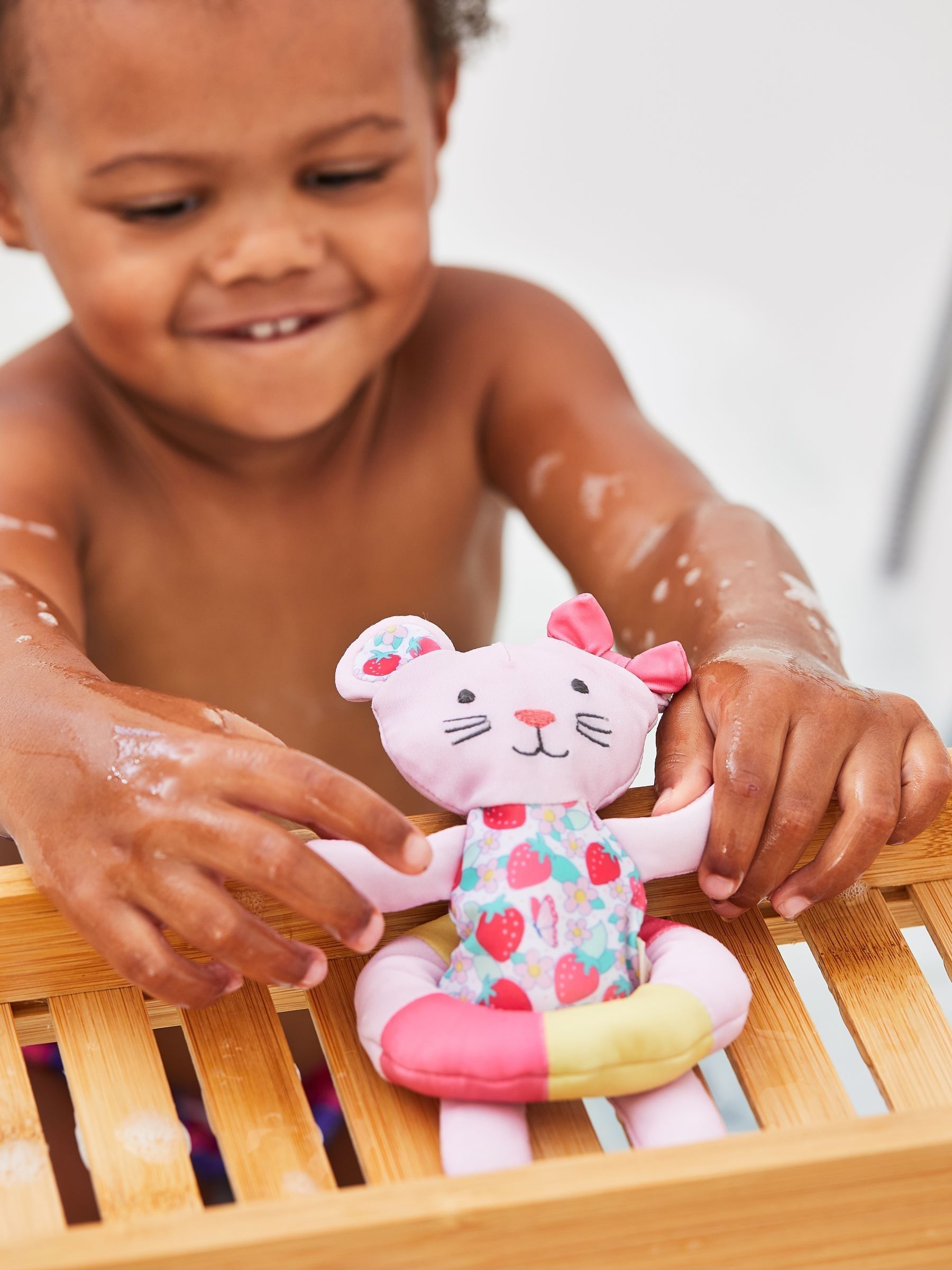 Pink Mouse Bath Doll Toy