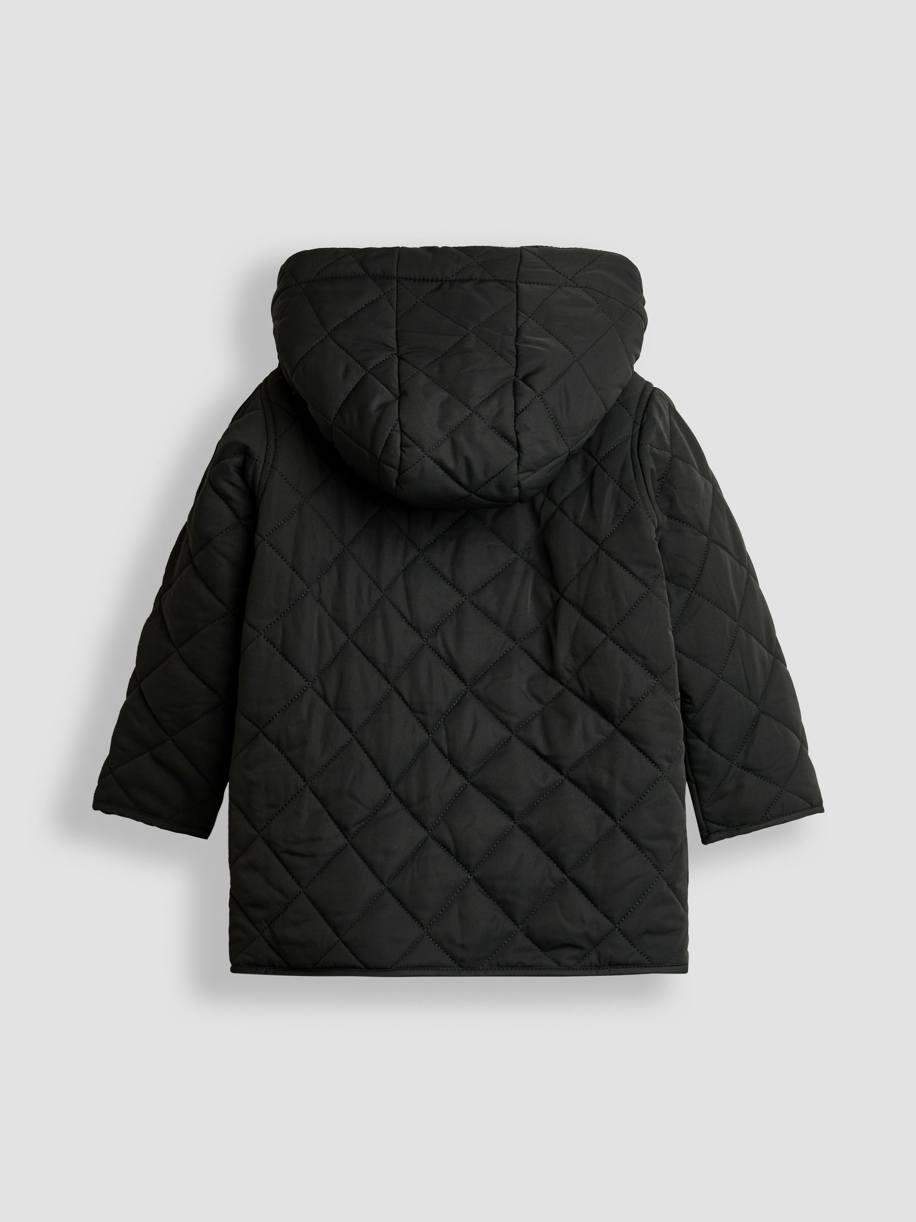 Black Quilted Coat
