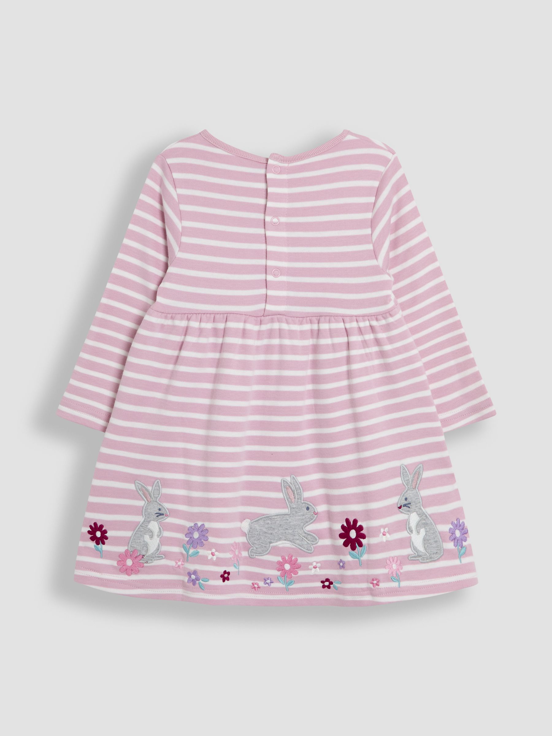 Pink Appliqué Dress