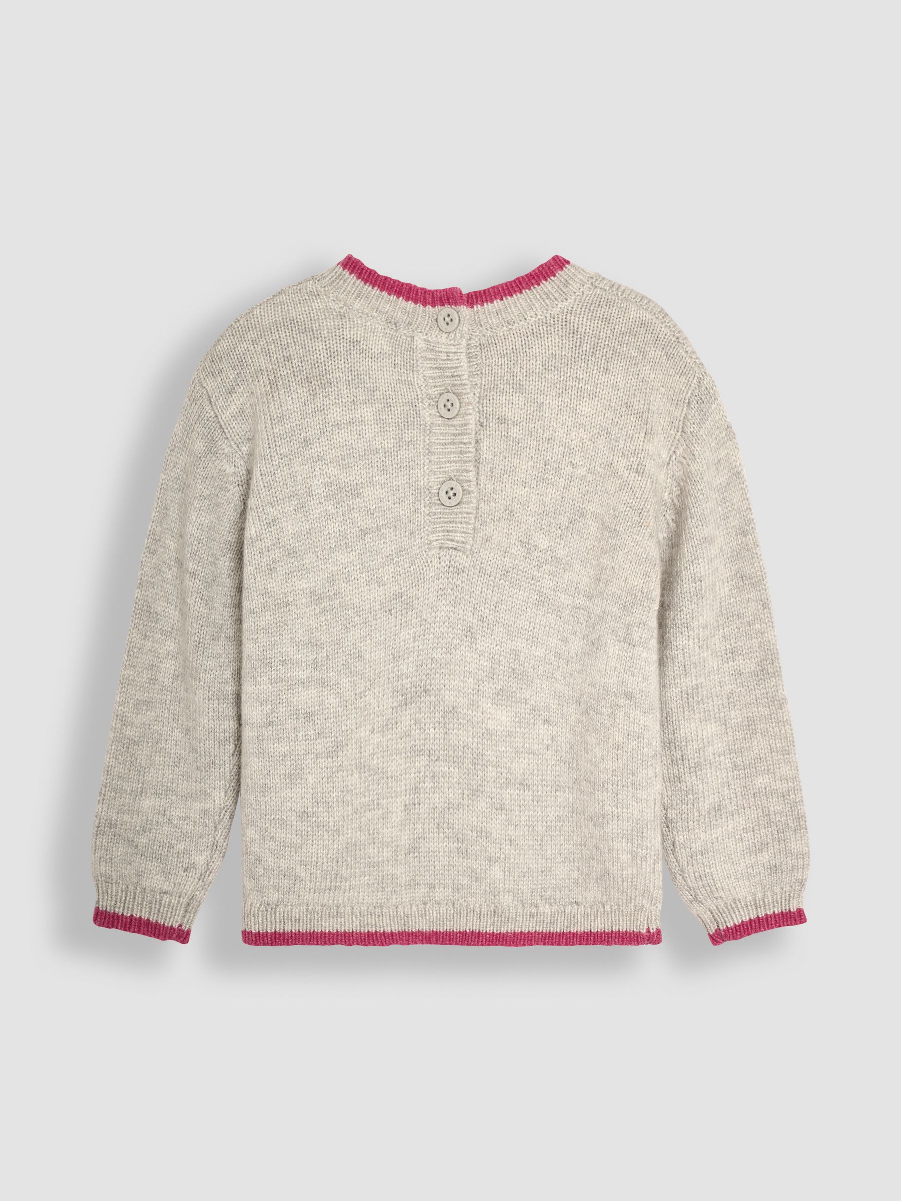 Marl Grey Unicorn Appliqué Jumper