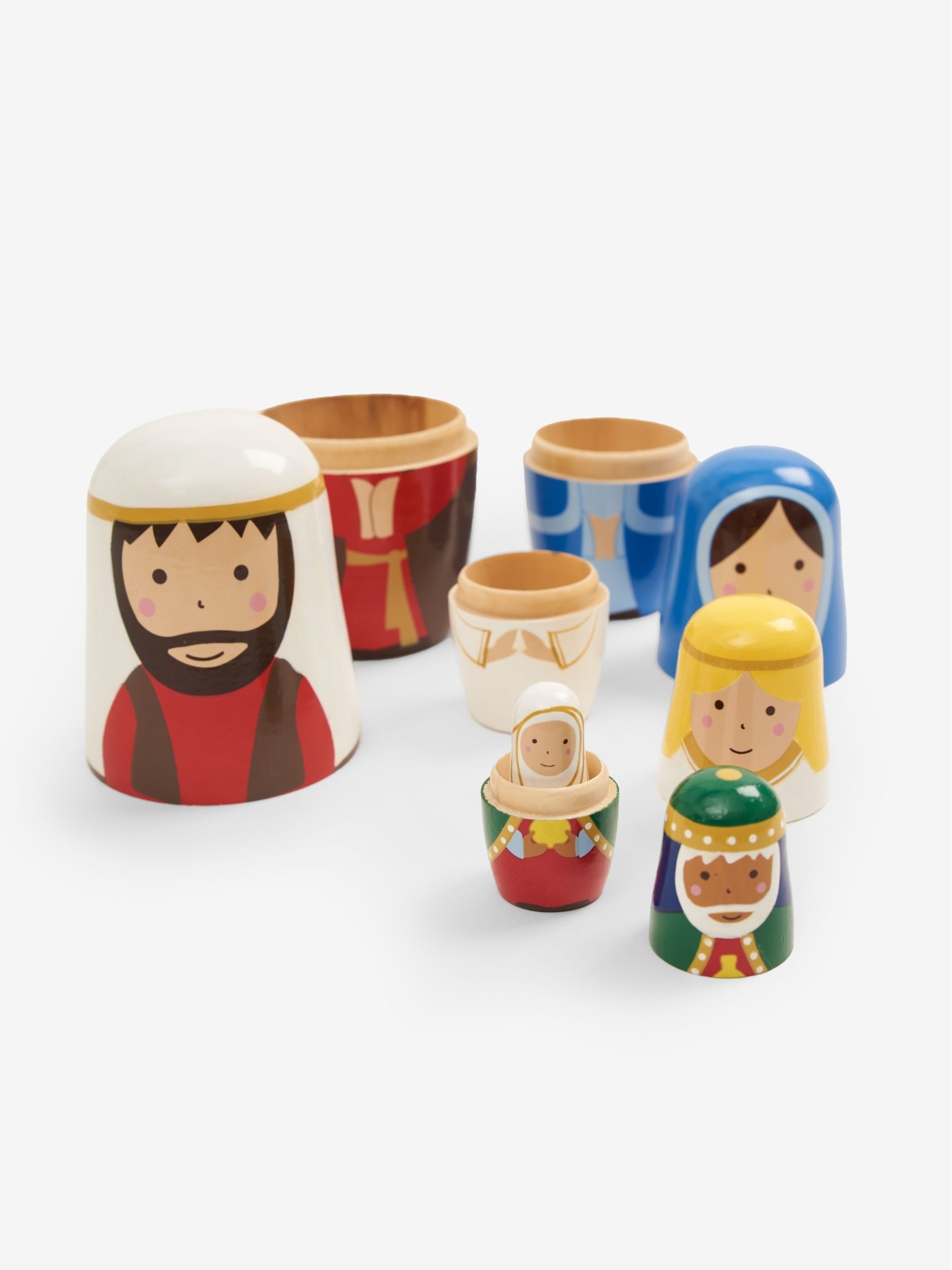 Nativity Wooden Nesting Dolls