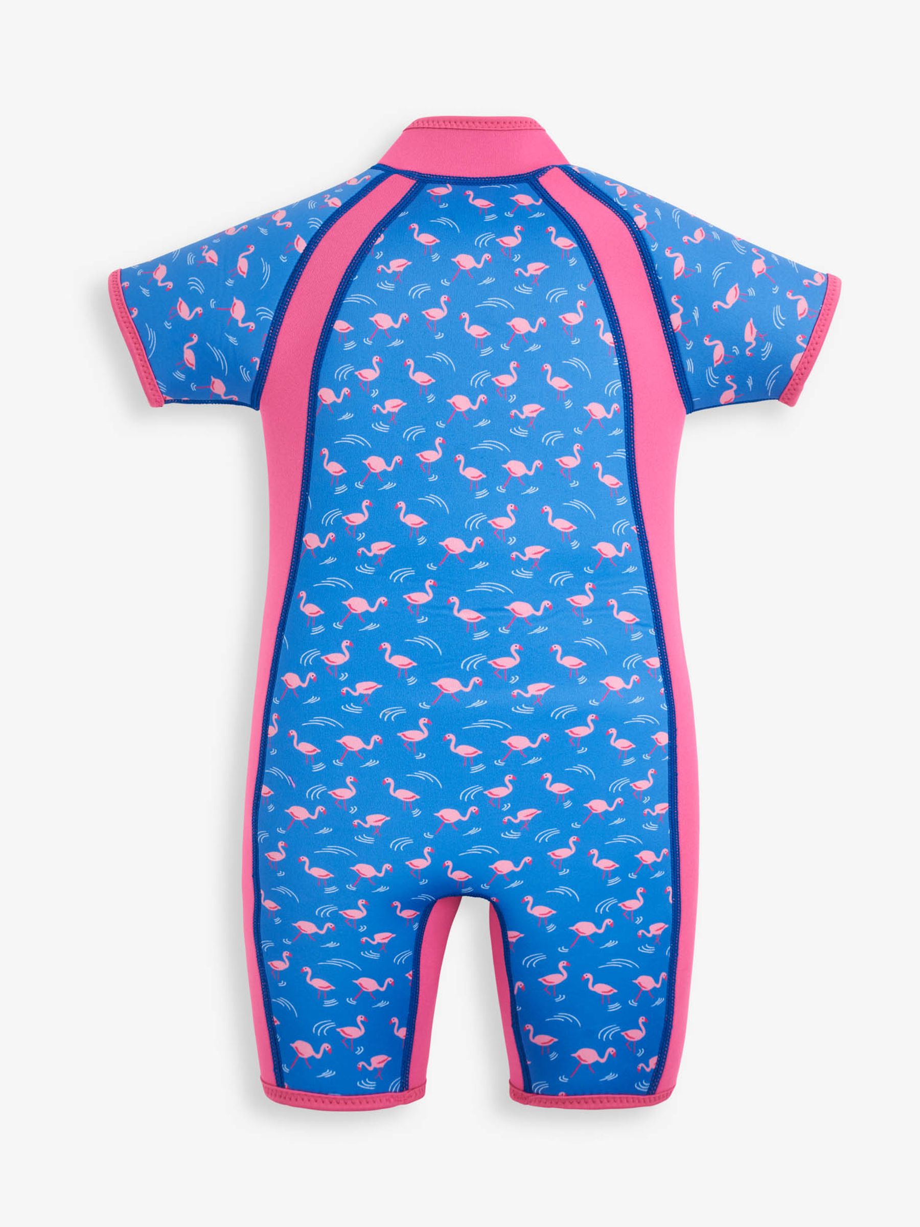 Blue Floral Print Junior Wetsuit