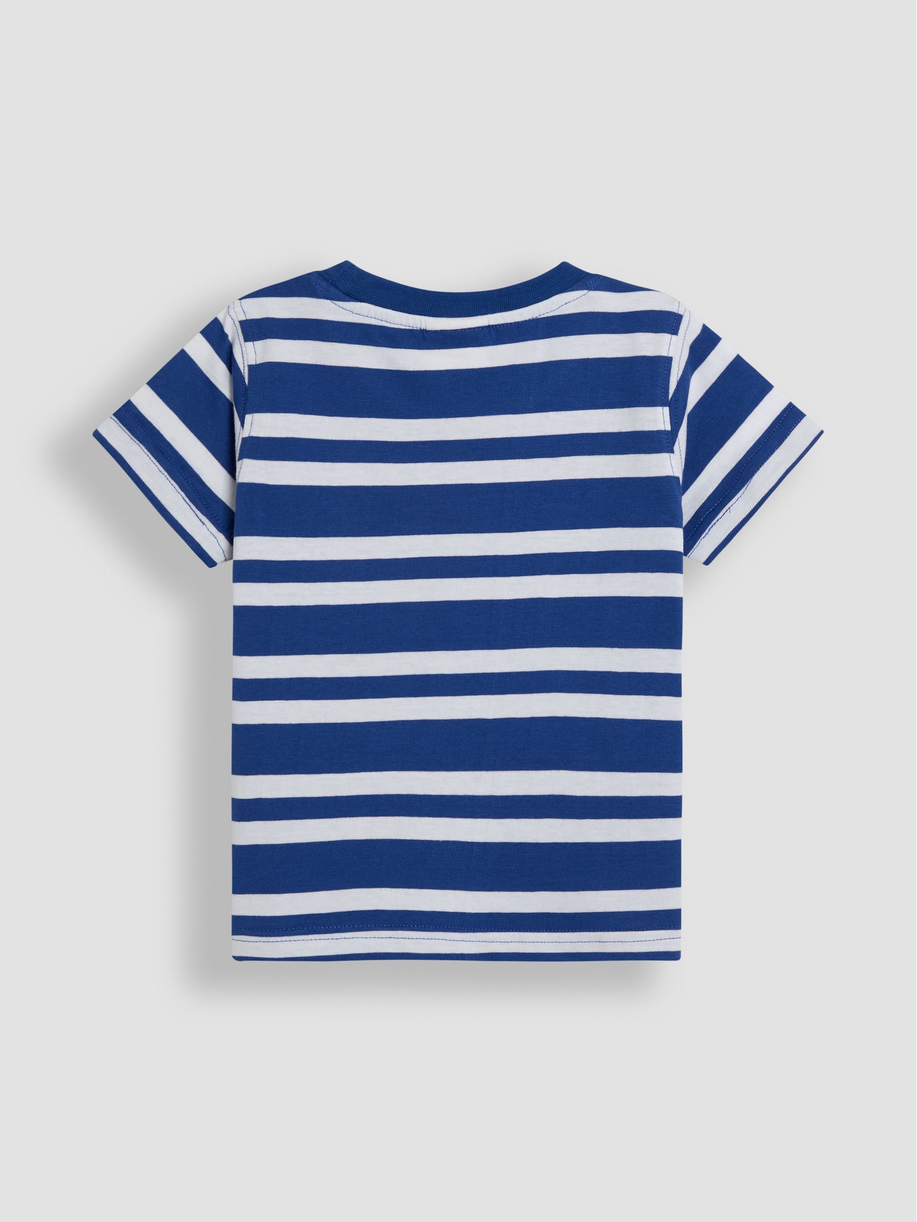 Cobalt Crab Appliqué Pocket T-Shirt