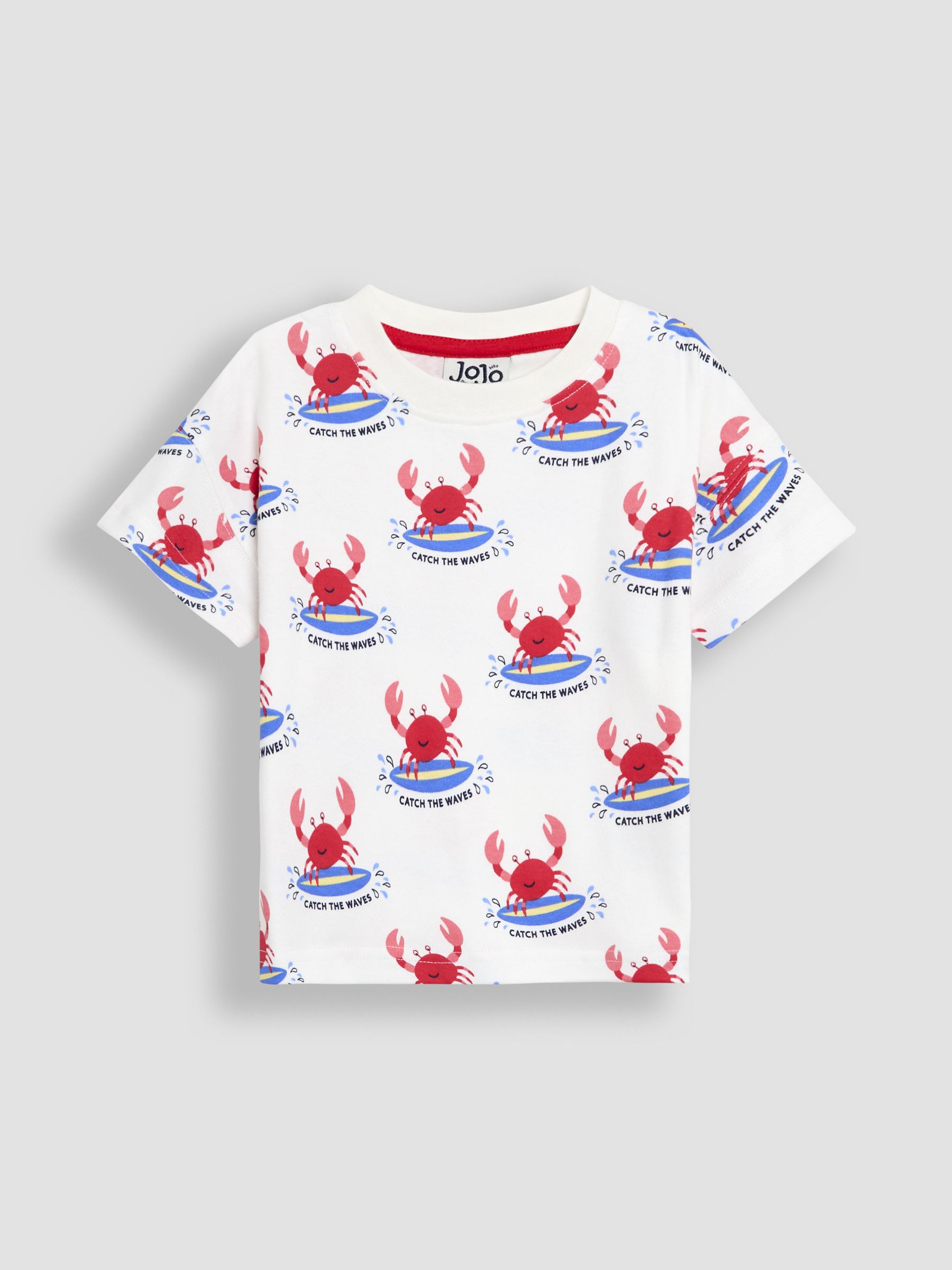 Ecru Crab 2-Piece Printed T-Shirt & Short Set