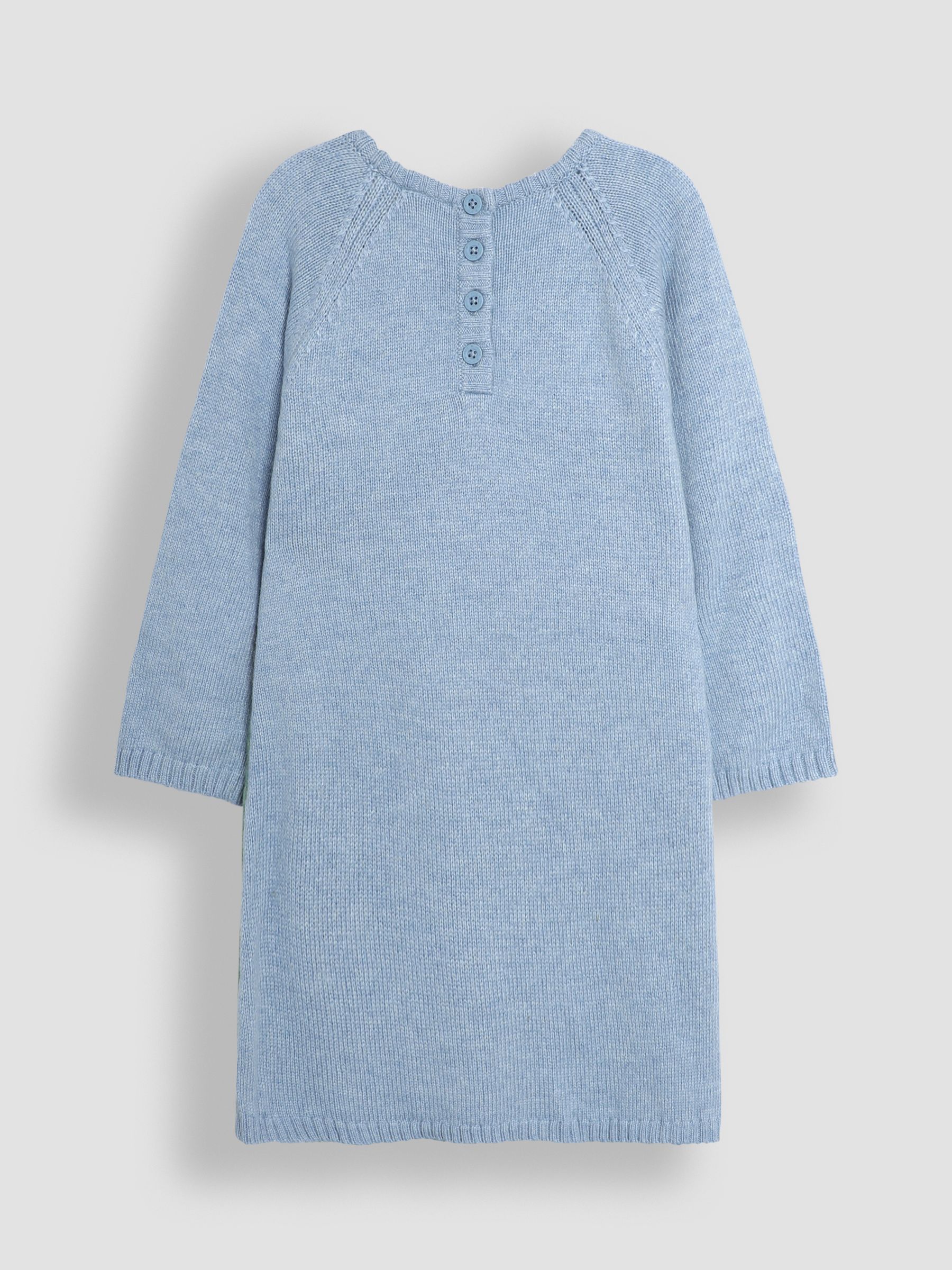 Blue Fairy & Unicorn Meadow Scene Knitted Dress