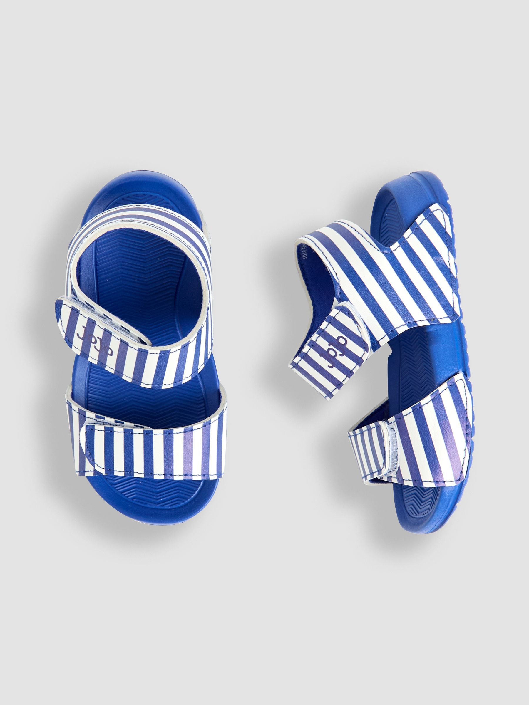 Blue Double Strap Summer Sandals