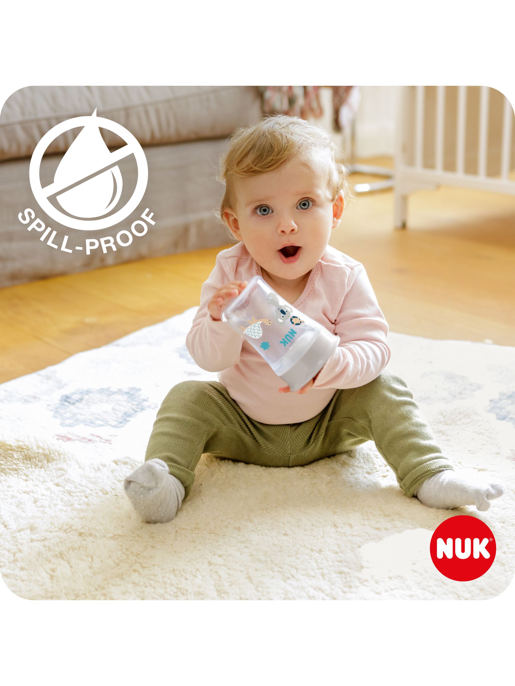 Green NUK Cat Magic Sippy Cup