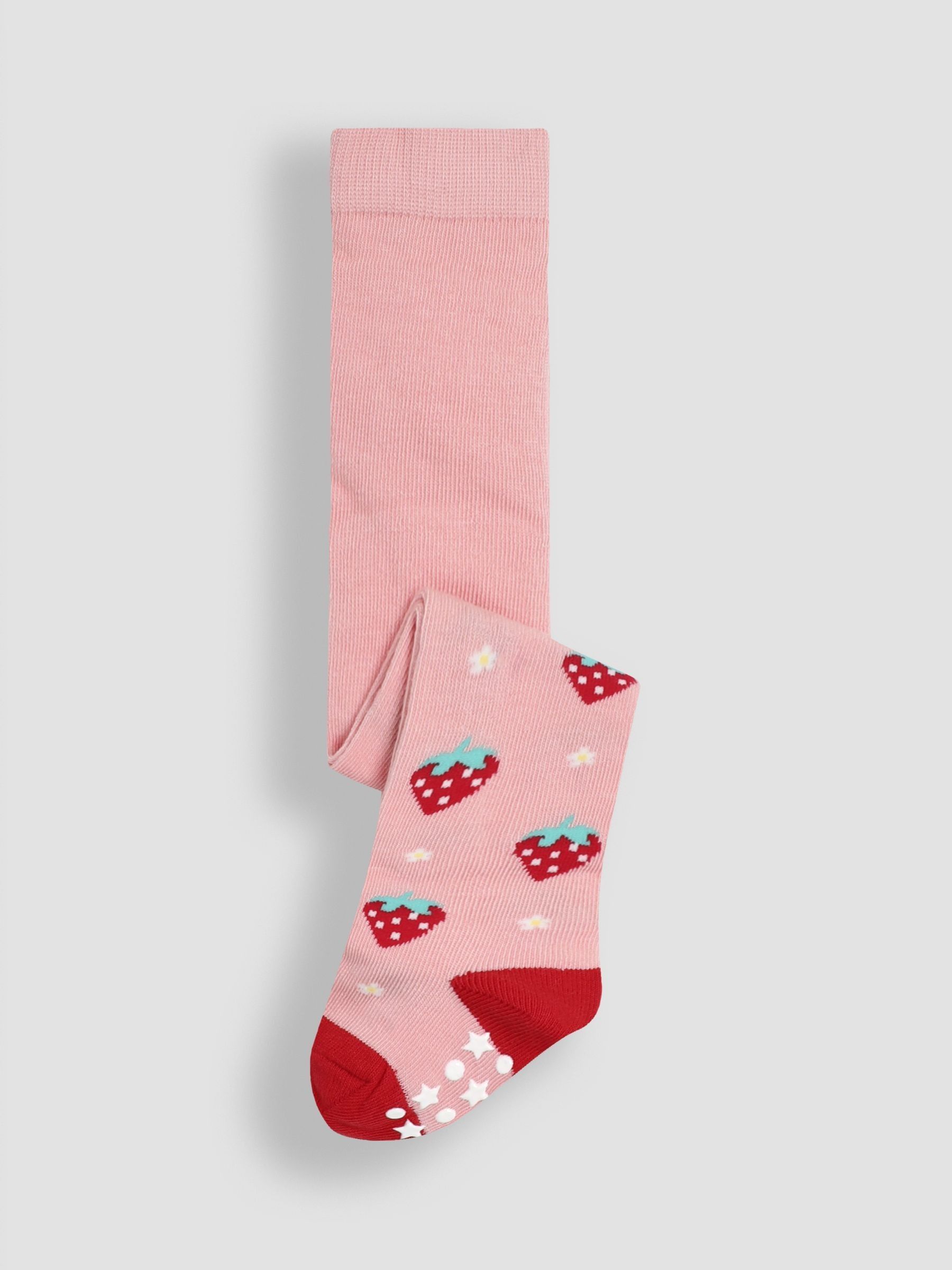 Red Cotton Rich Fruit Tights