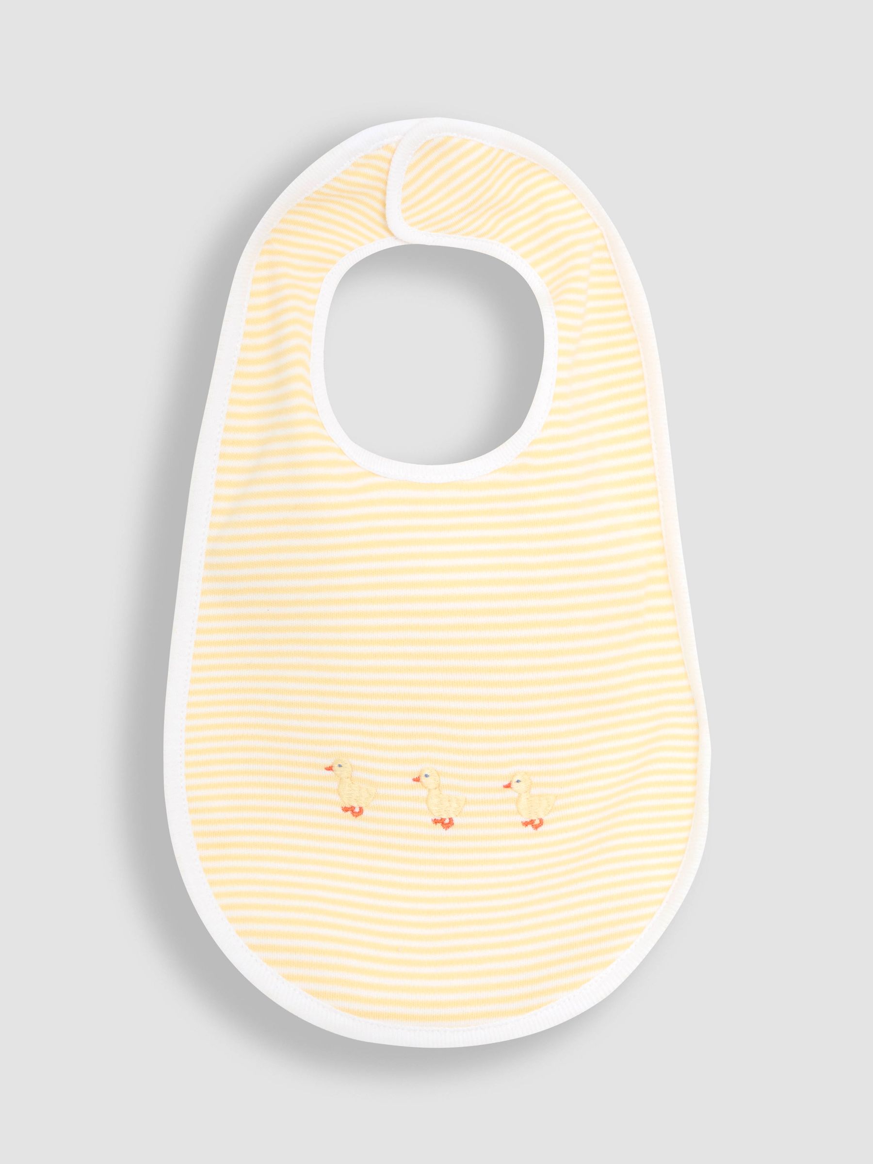 Yellow Baby Embroidered Bib