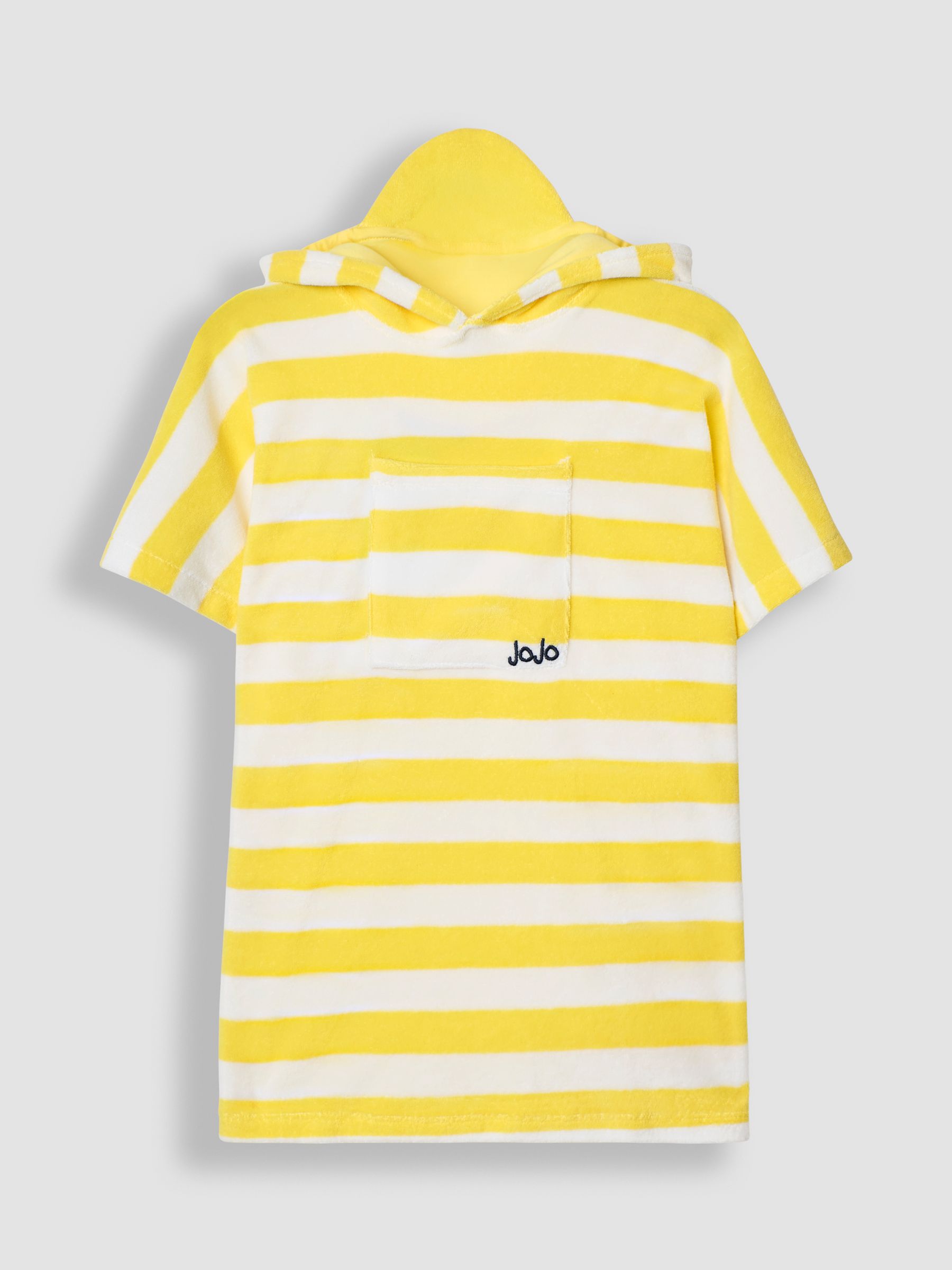 Duck Towelling Hooded Robe in Yellow