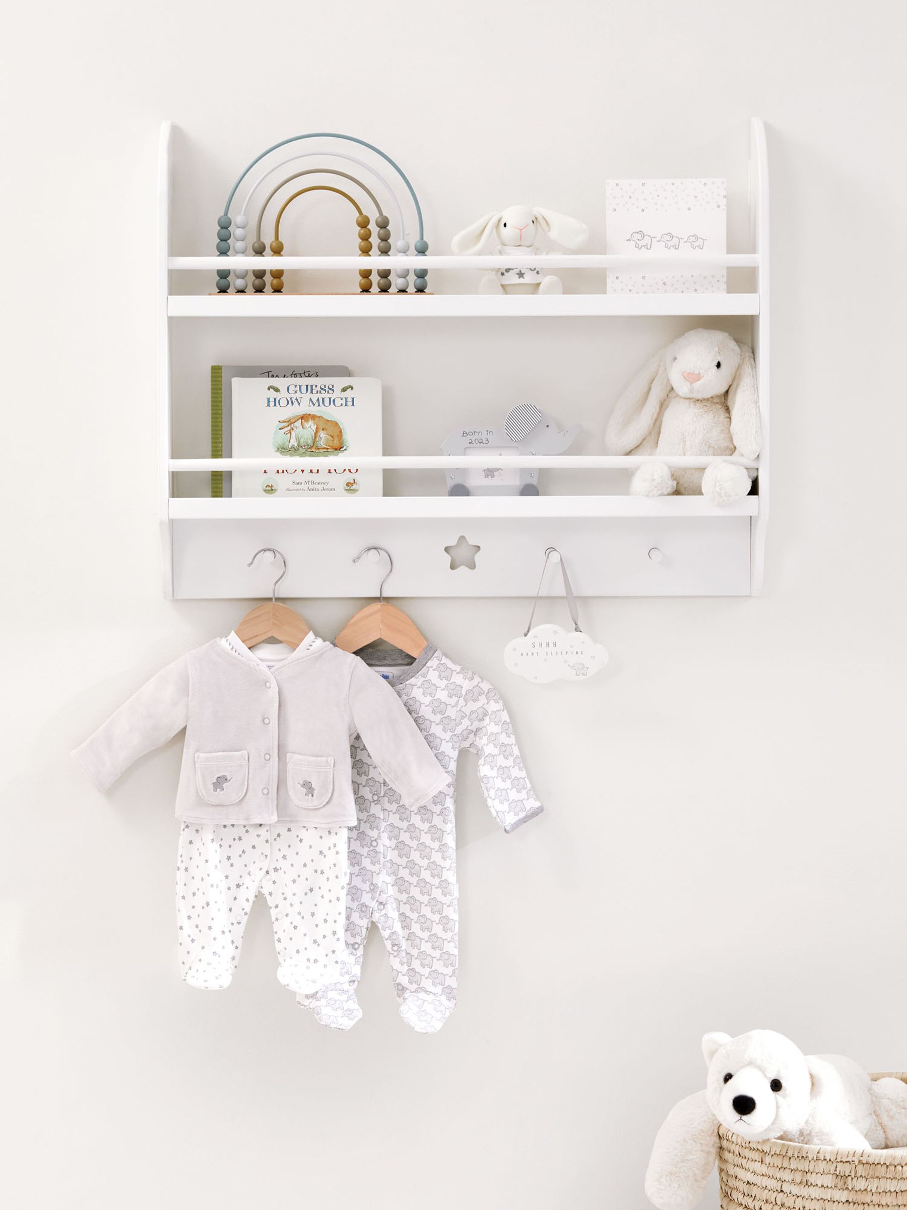 Star Wall Shelf With Hooks