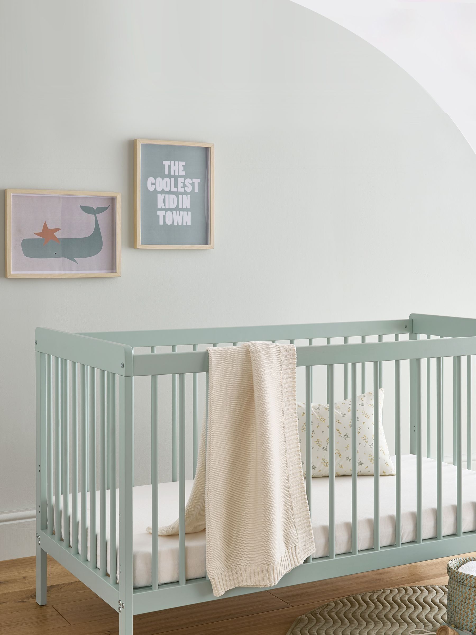 Cuddleco White Nola Cot Bed