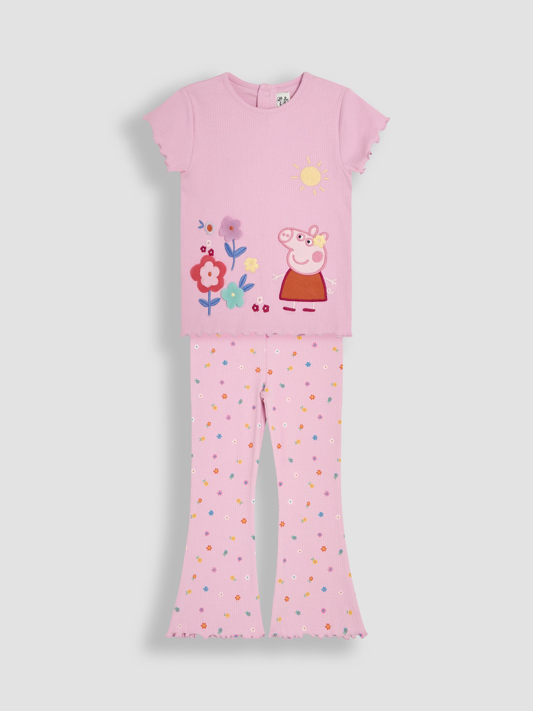 Pink 2-Piece Peppa Pig T- Shirt & Flared Leggings Set