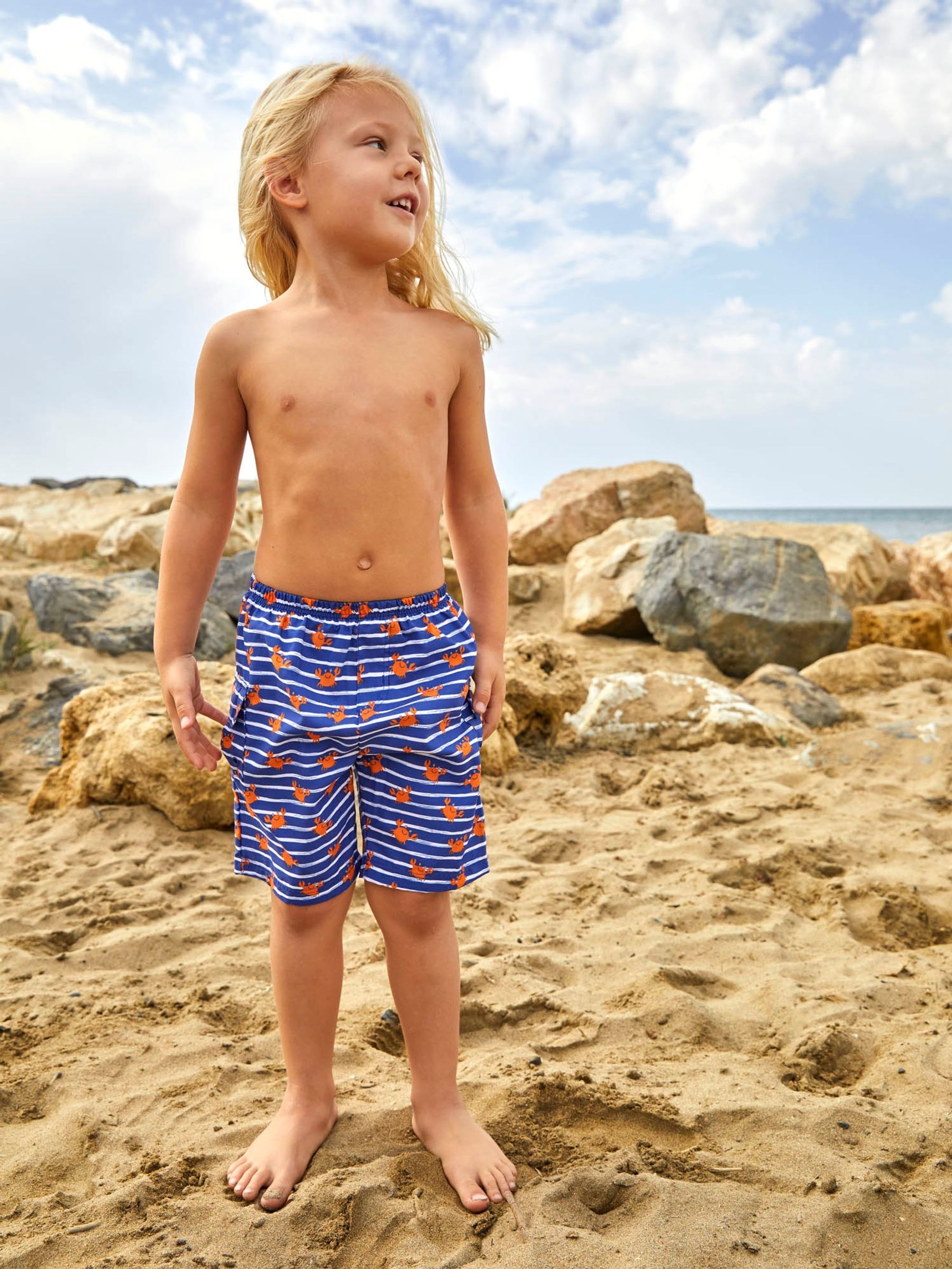 Blue Crab No Nappy Swim Shorts
