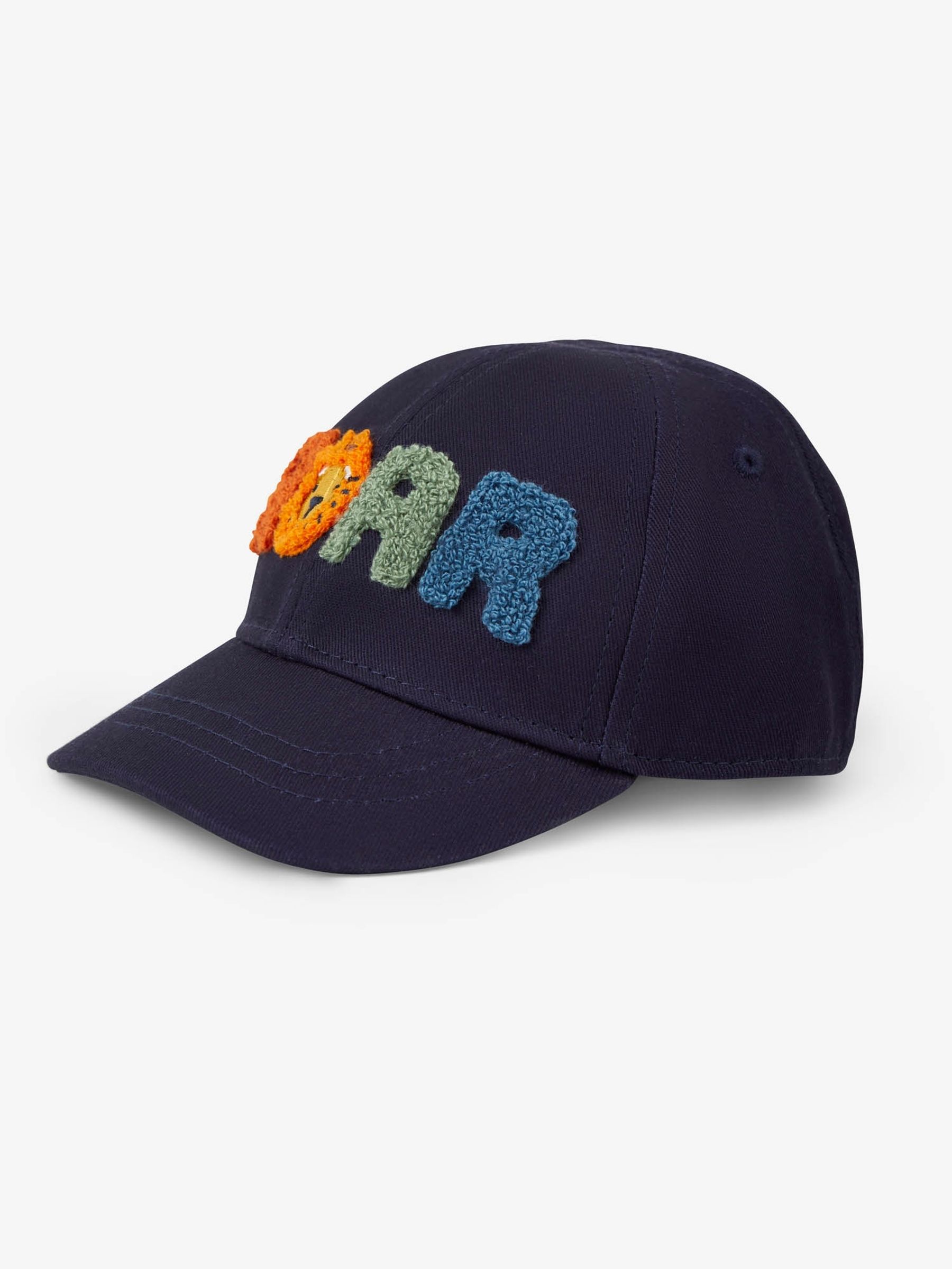 Navy Blue Roar Appliqué Cap