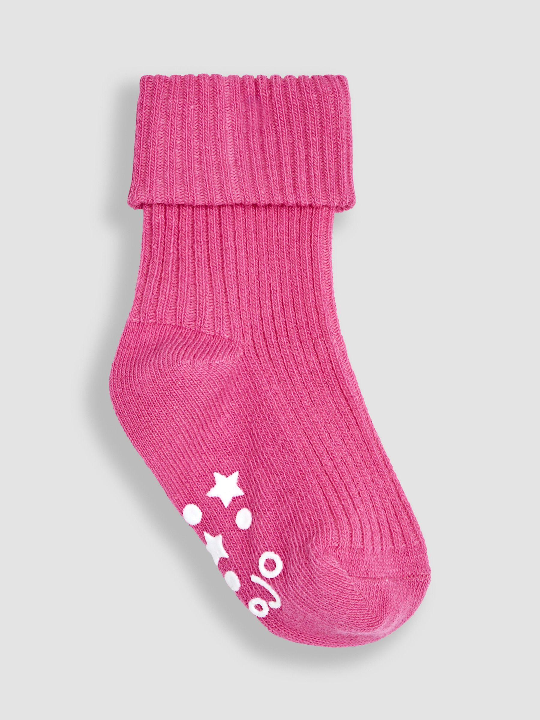 Pink 3-Pack Ribbed Socks