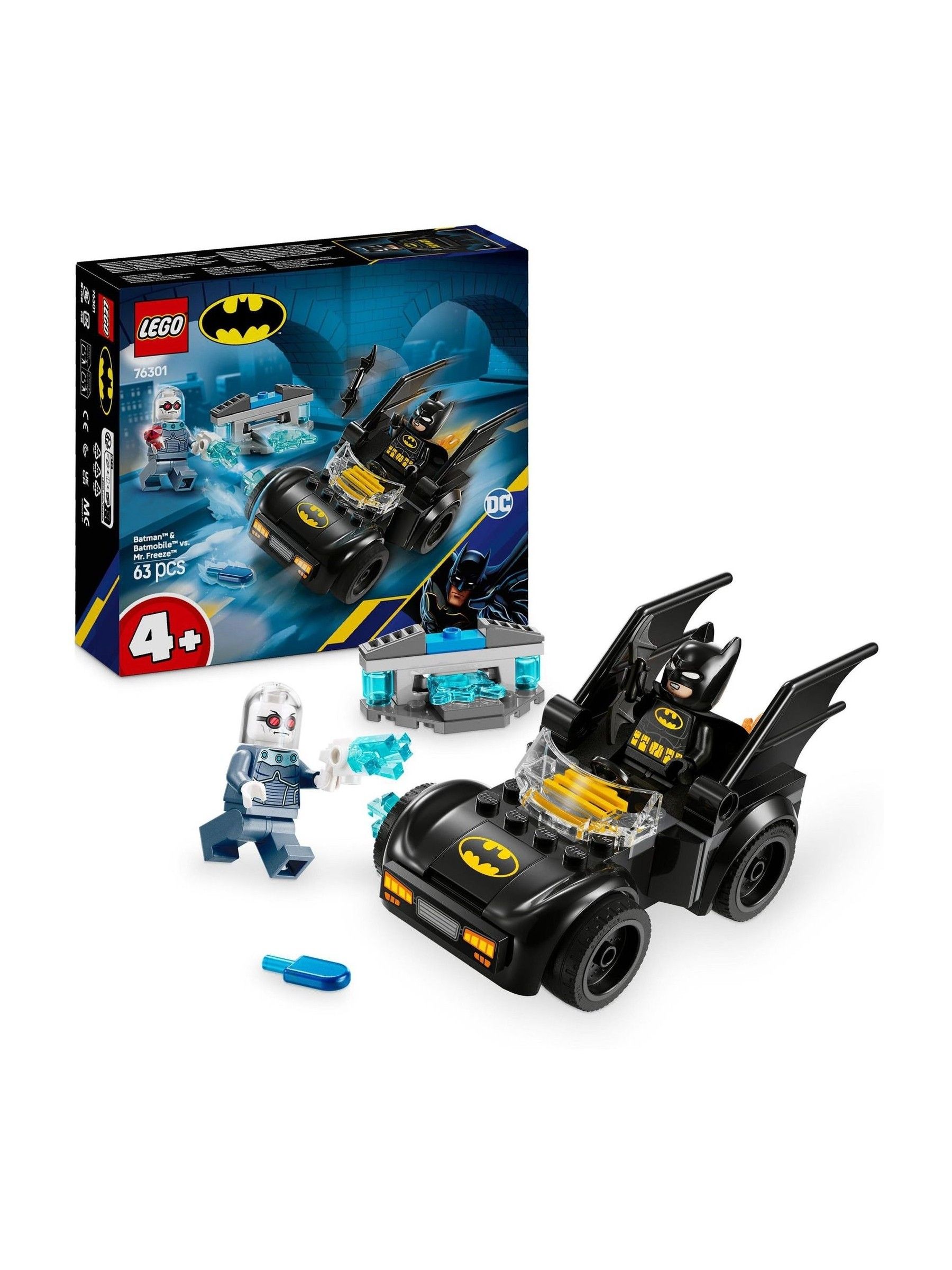 Lego DC Batman And Batmobile vs Mr Freeze Toy 76301