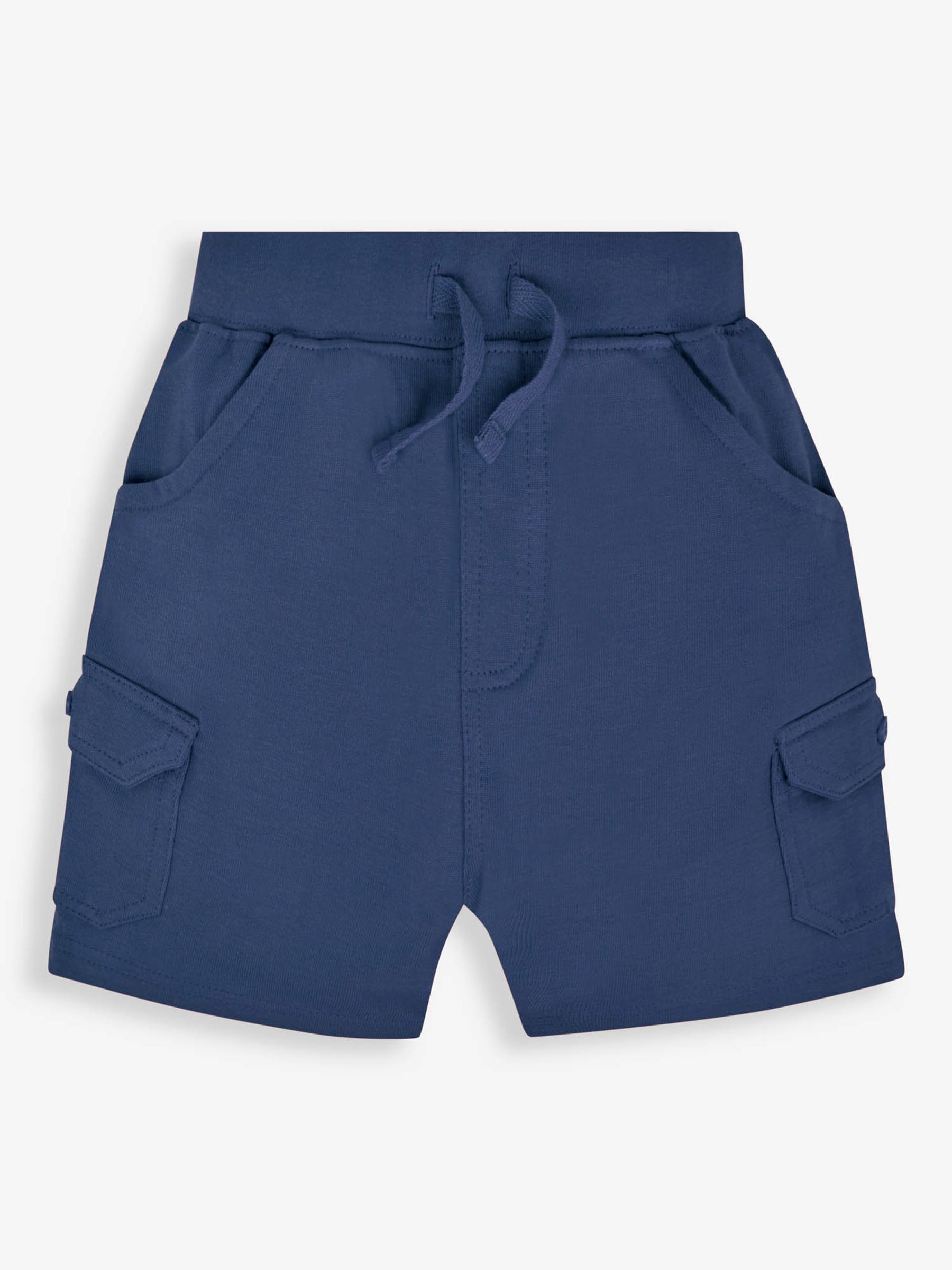 Indigo Blue & Navy Blue 2-Pack Cargo Jogger Shorts