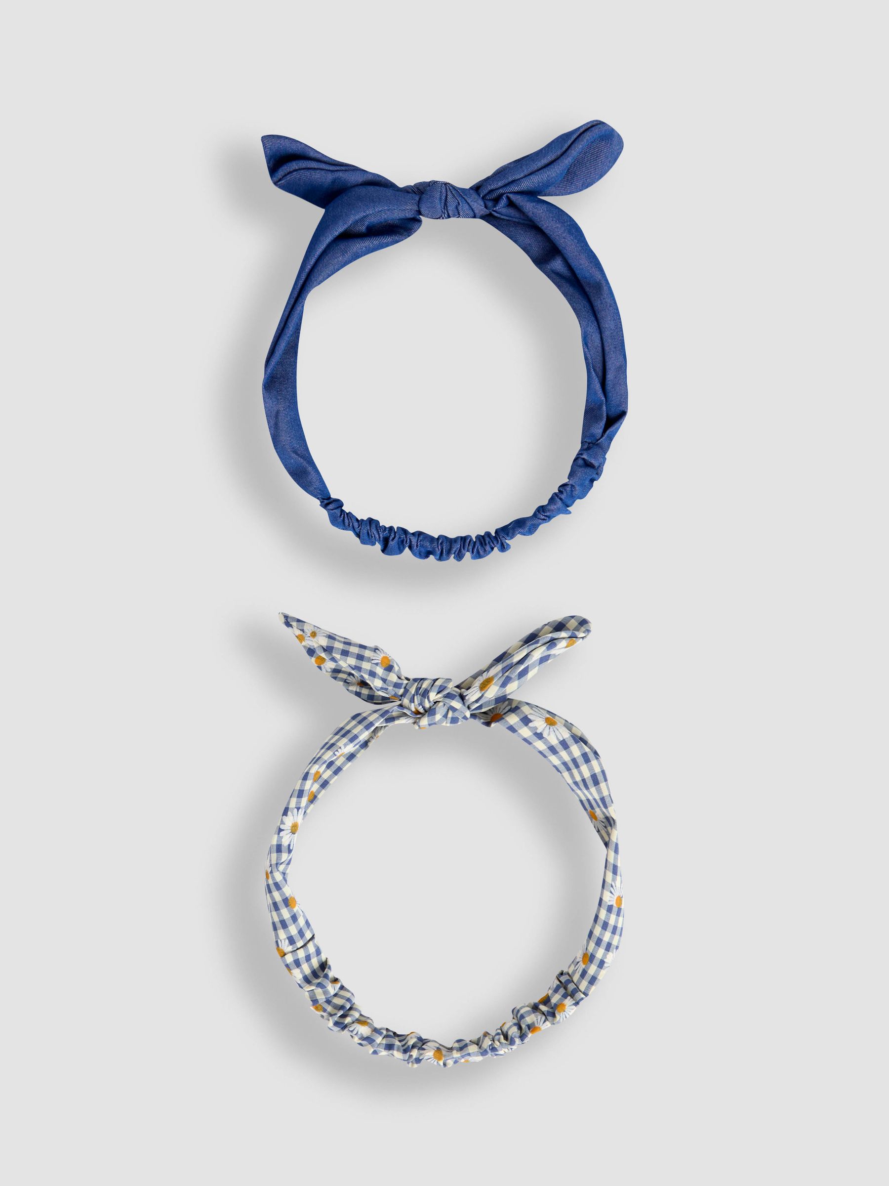 Denim Pretty Bow Headbands 2 Pack