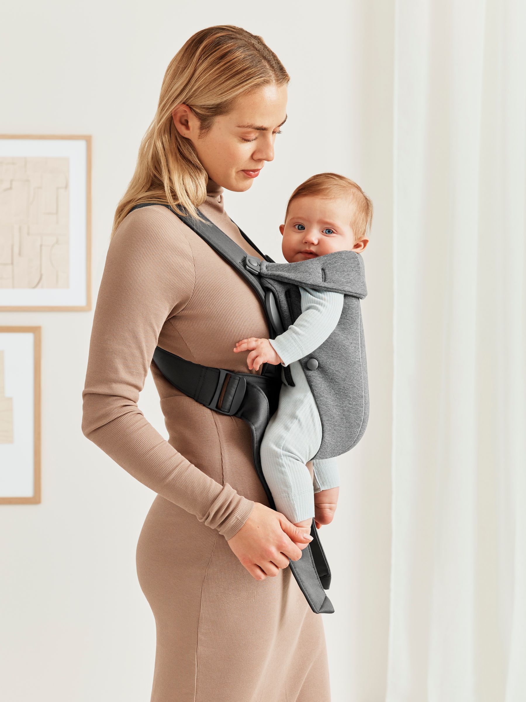 BabyBjörn Dark Grey Baby Carrier Mini Woven