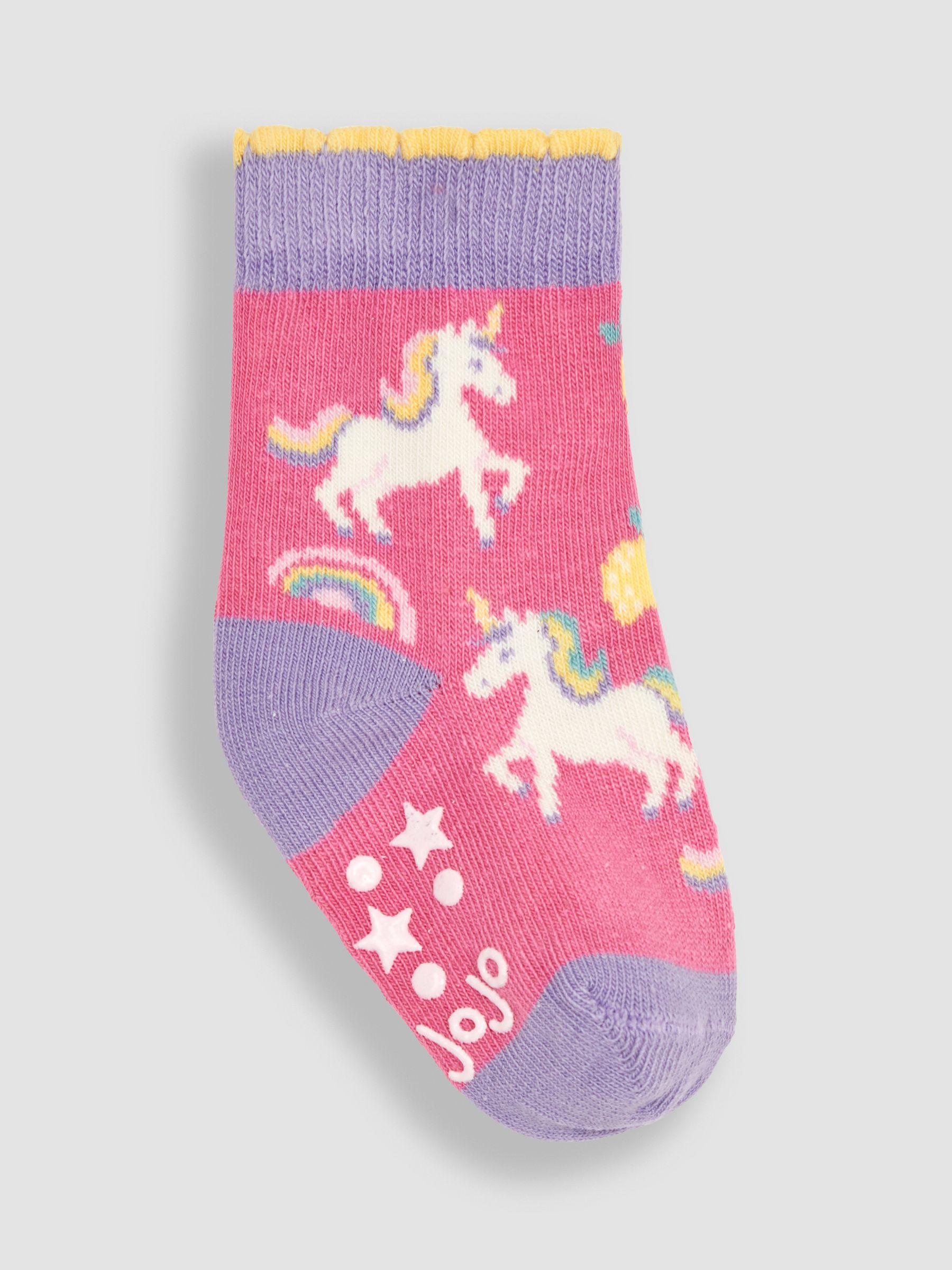 Light Pink 3-Pack Unicorn Socks