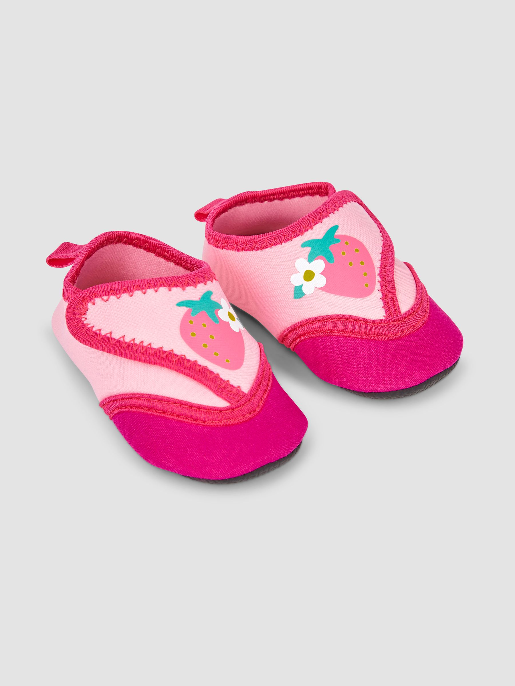 Pink Baby Beach And Swim Booties