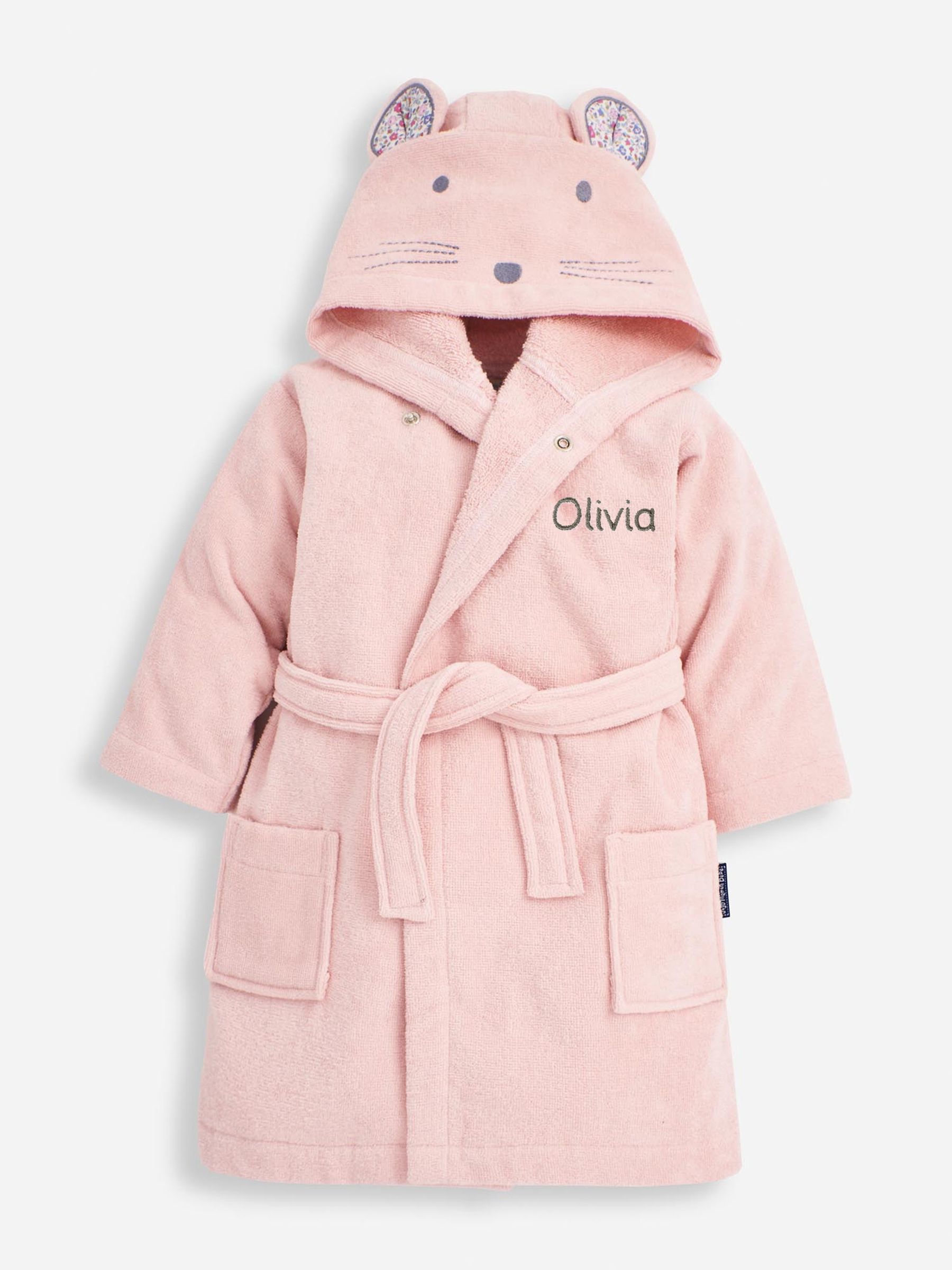 Personalised Mouse Dressing Gown in Pink