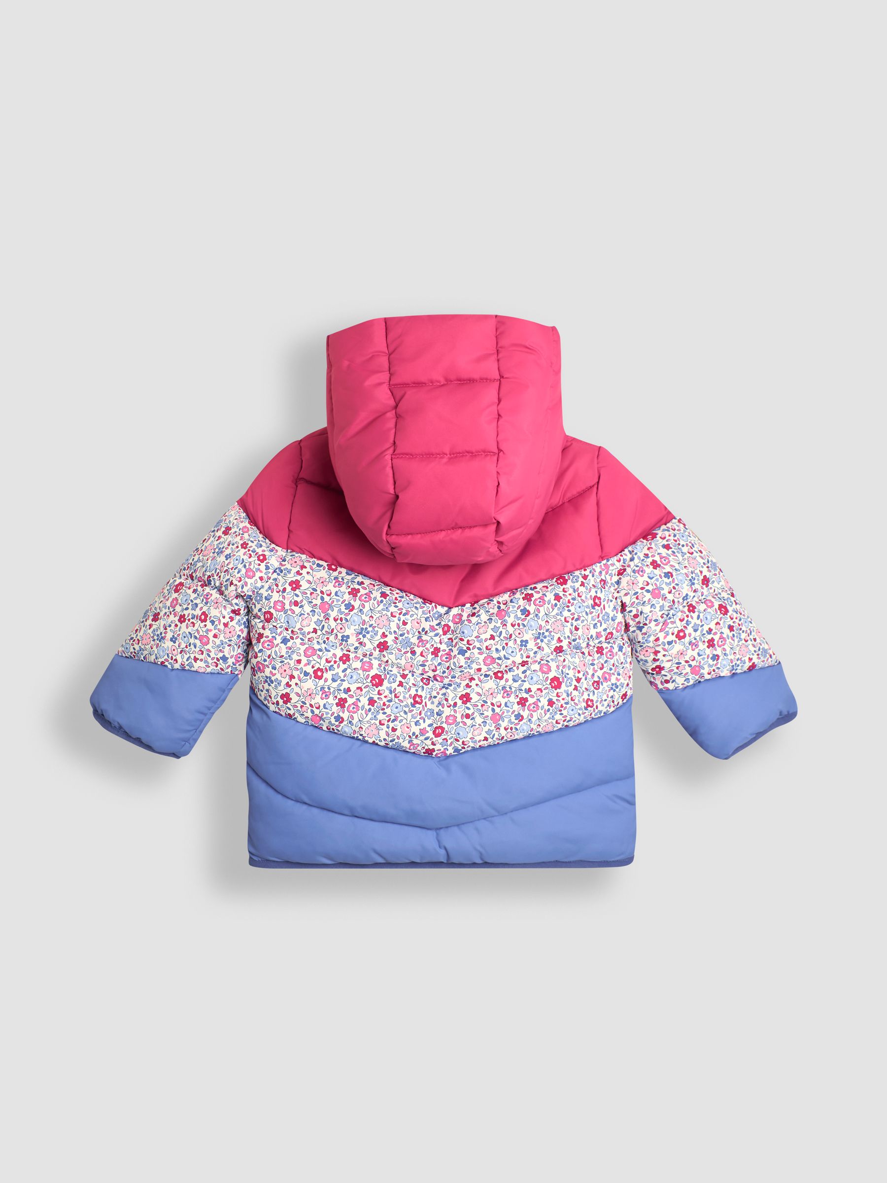 Berry Floral Puffer Jacket