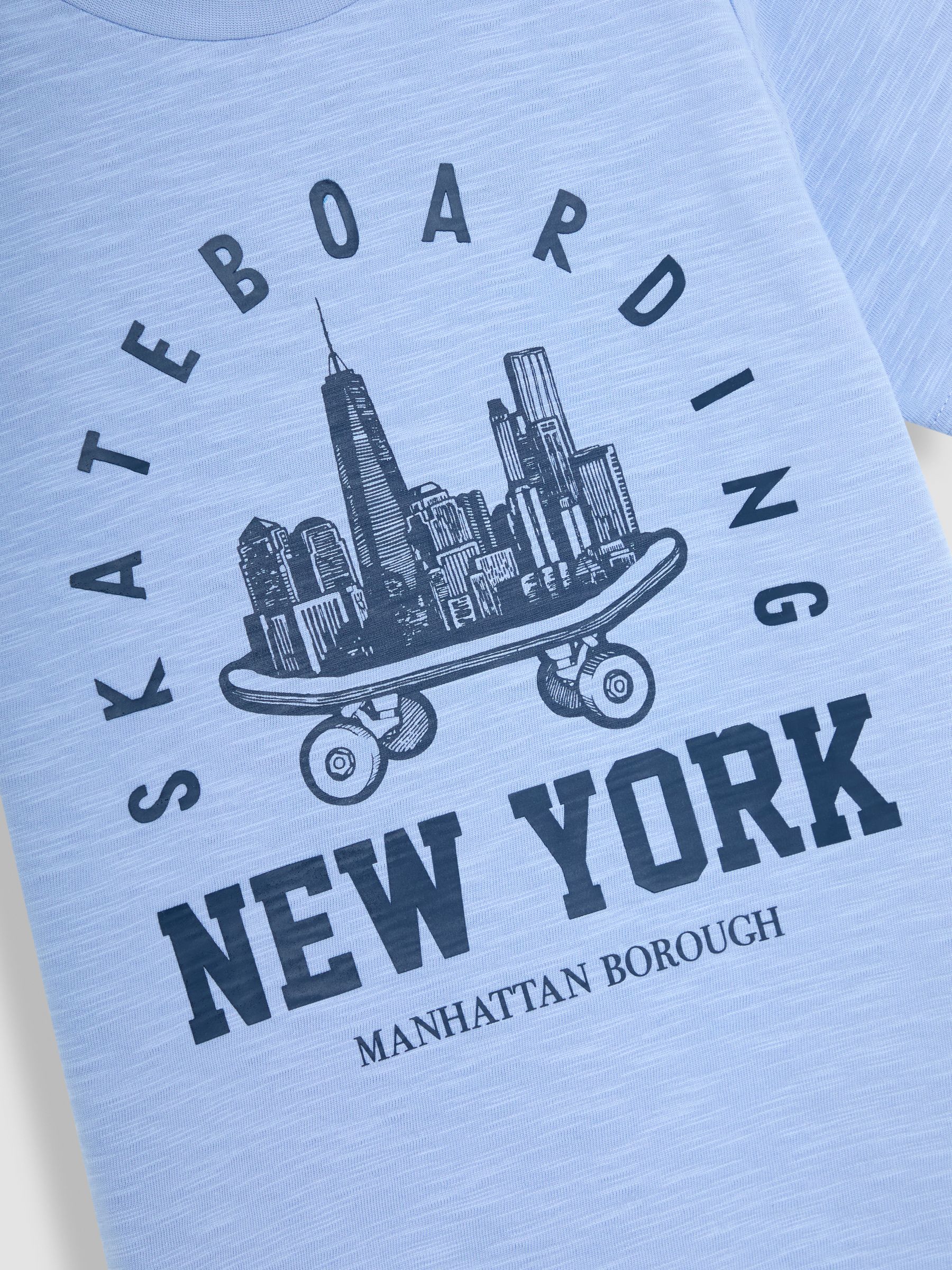 Blue 2 Pack New York & Plain T-Shirts