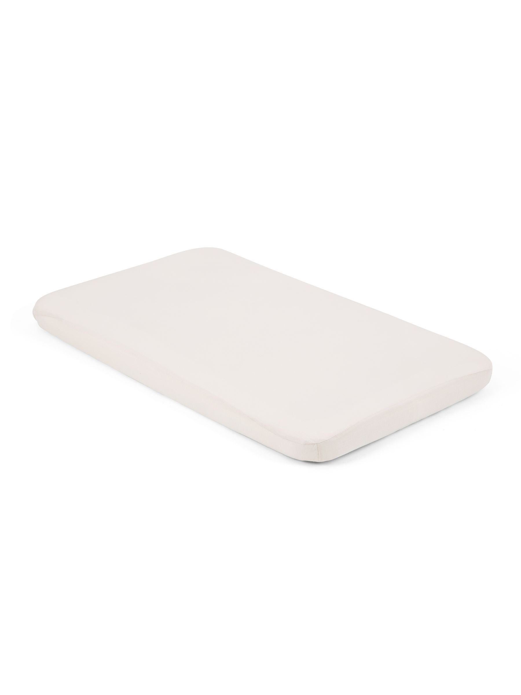 Joie White Moonbeam Roomie Glide Cotton Fitted Sheet