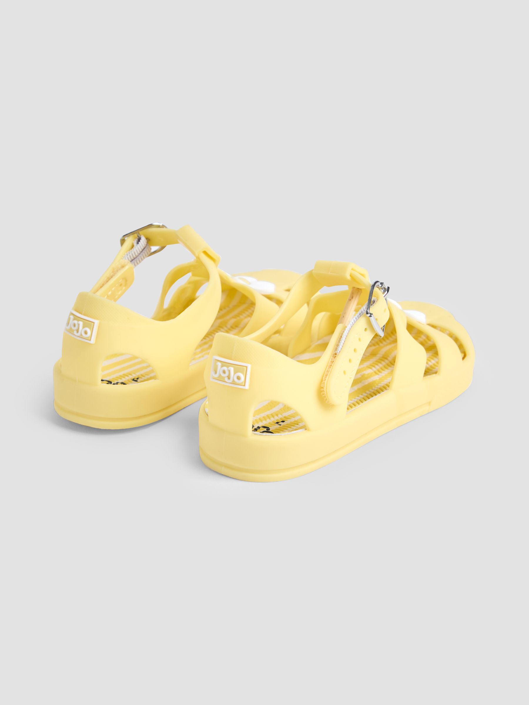 Yellow Flower Jelly Sandals