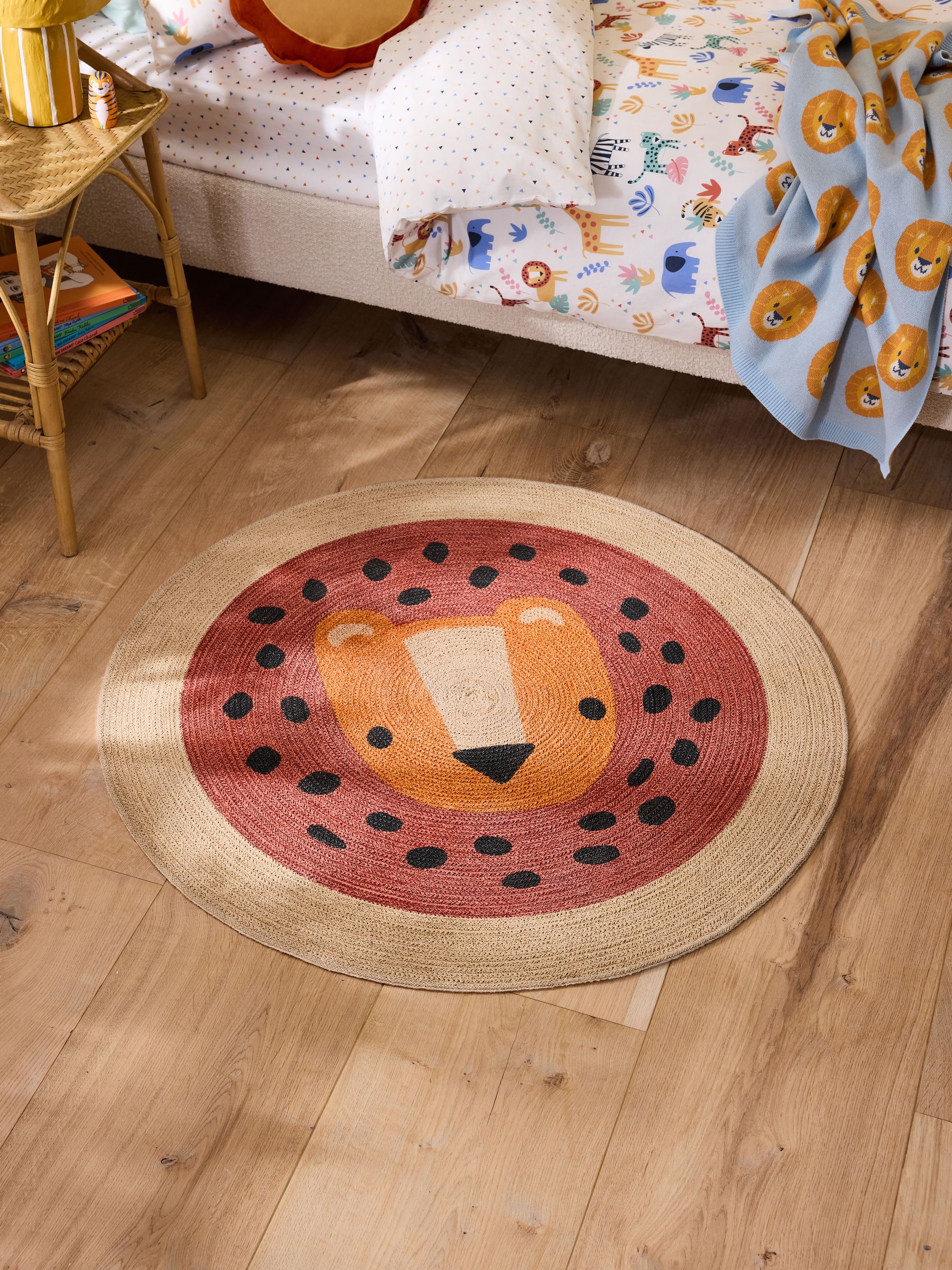 Brown Luca Lion Rug