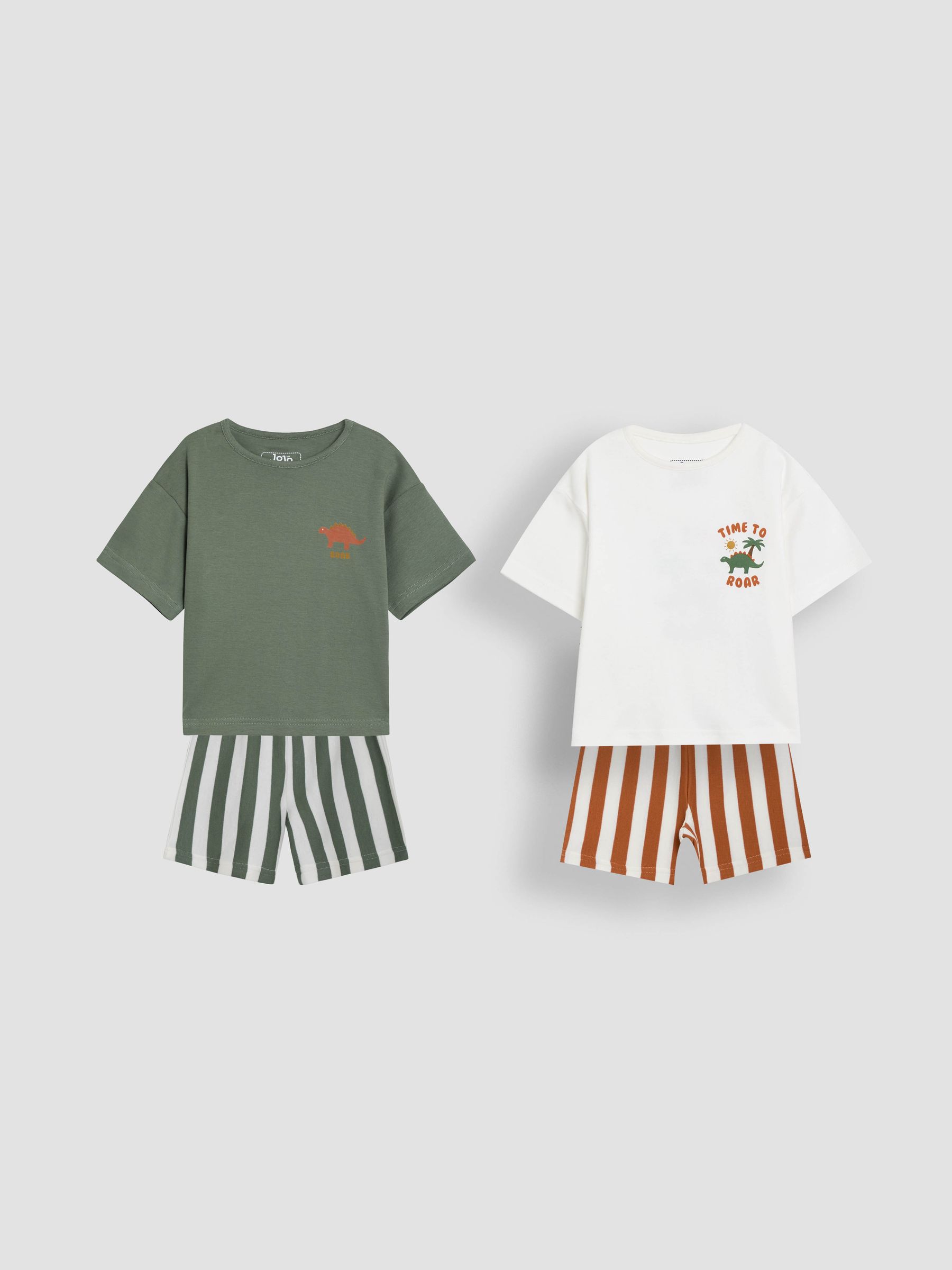 Stone Print Short Jersey Pyjamas 2 Pack